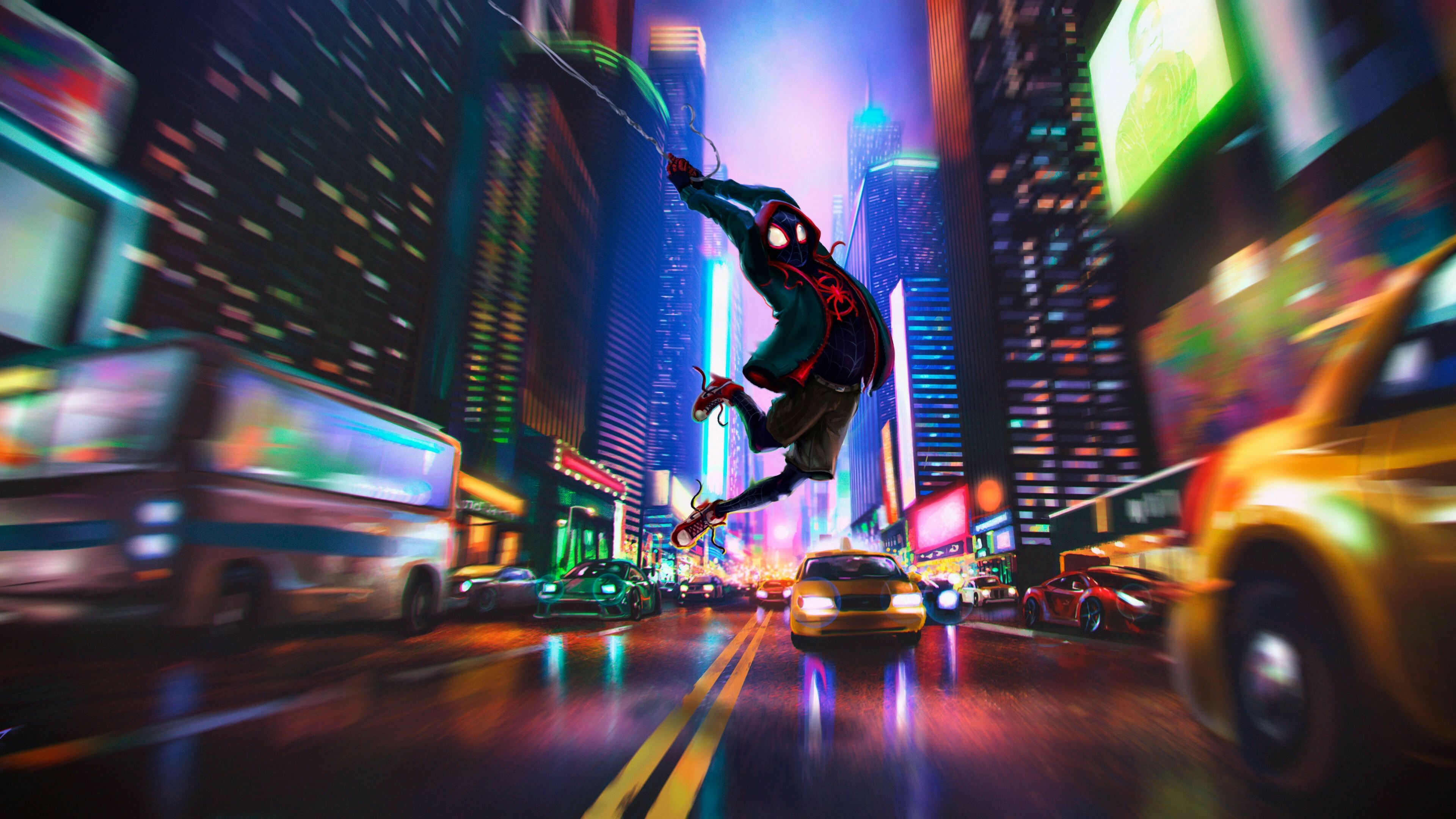 Spider-Man: Across the Spider-Verse, Animation 4k backgrounds, 3840x2160 4K Desktop