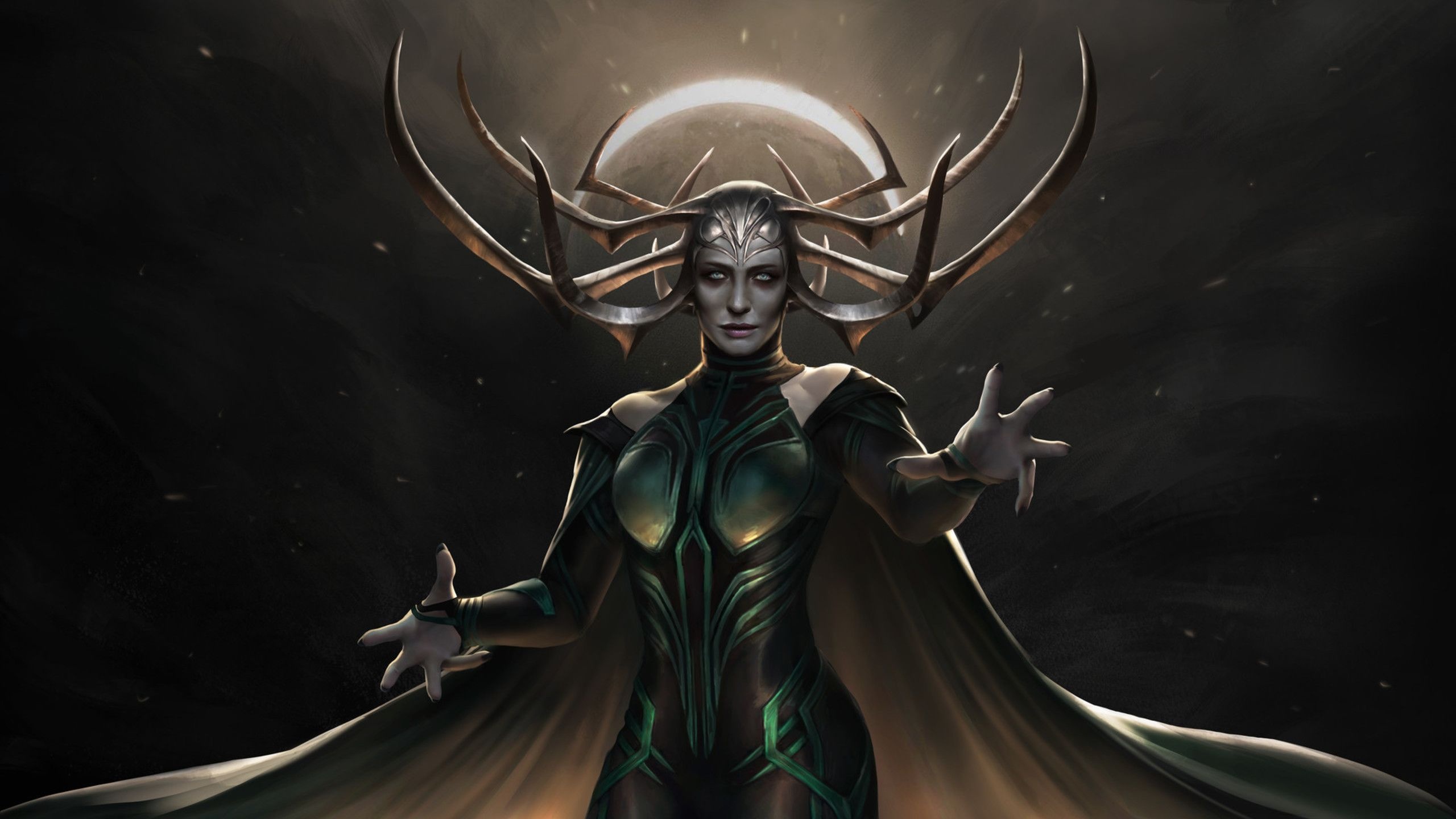 Hela, Movies, Marvel, Artwork, 2560x1440 HD Desktop