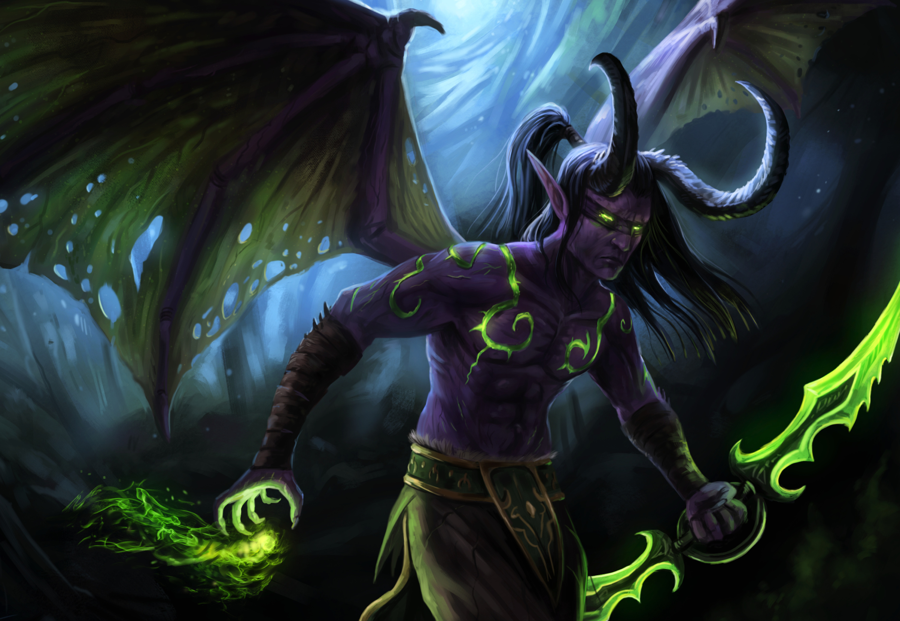 Best Illidan Stormrage wallpaper, Ryan Mercado's post, Gaming hero, Legendary power, 2970x2050 HD Desktop