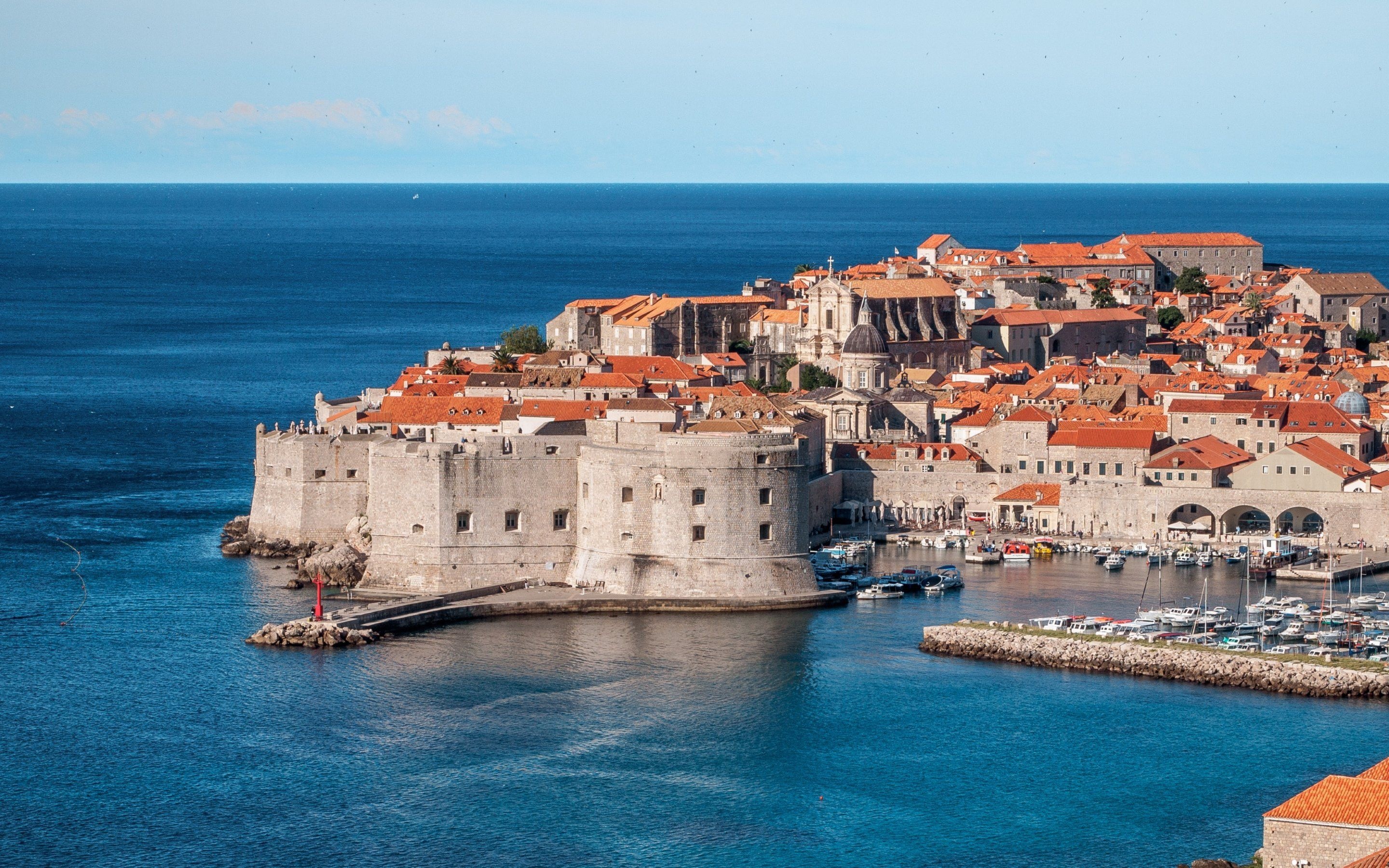 The Walls of Dubrovnik, Europe Wallpaper, 2880x1800 HD Desktop