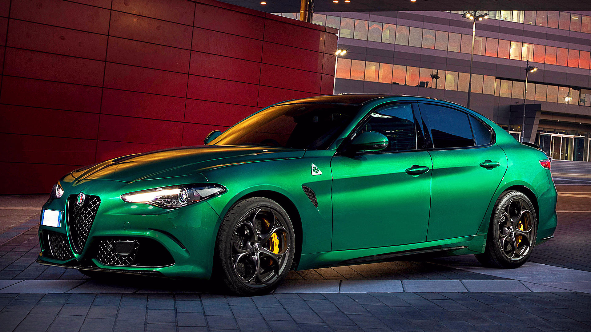 Alfa Romeo Giulia, Quadrifoglio wallpapers, Exquisite beauty, Performance prowess, 1920x1080 Full HD Desktop