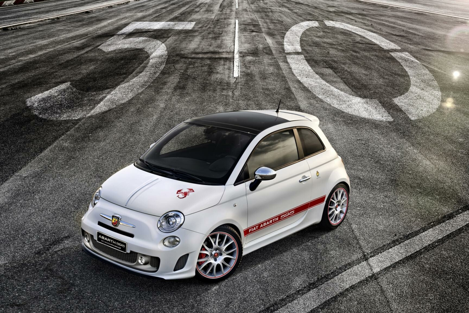 Abarth 595 celebration, Anniversary edition, Italian craftsmanship, Performance powerhouse, 1920x1280 HD Desktop