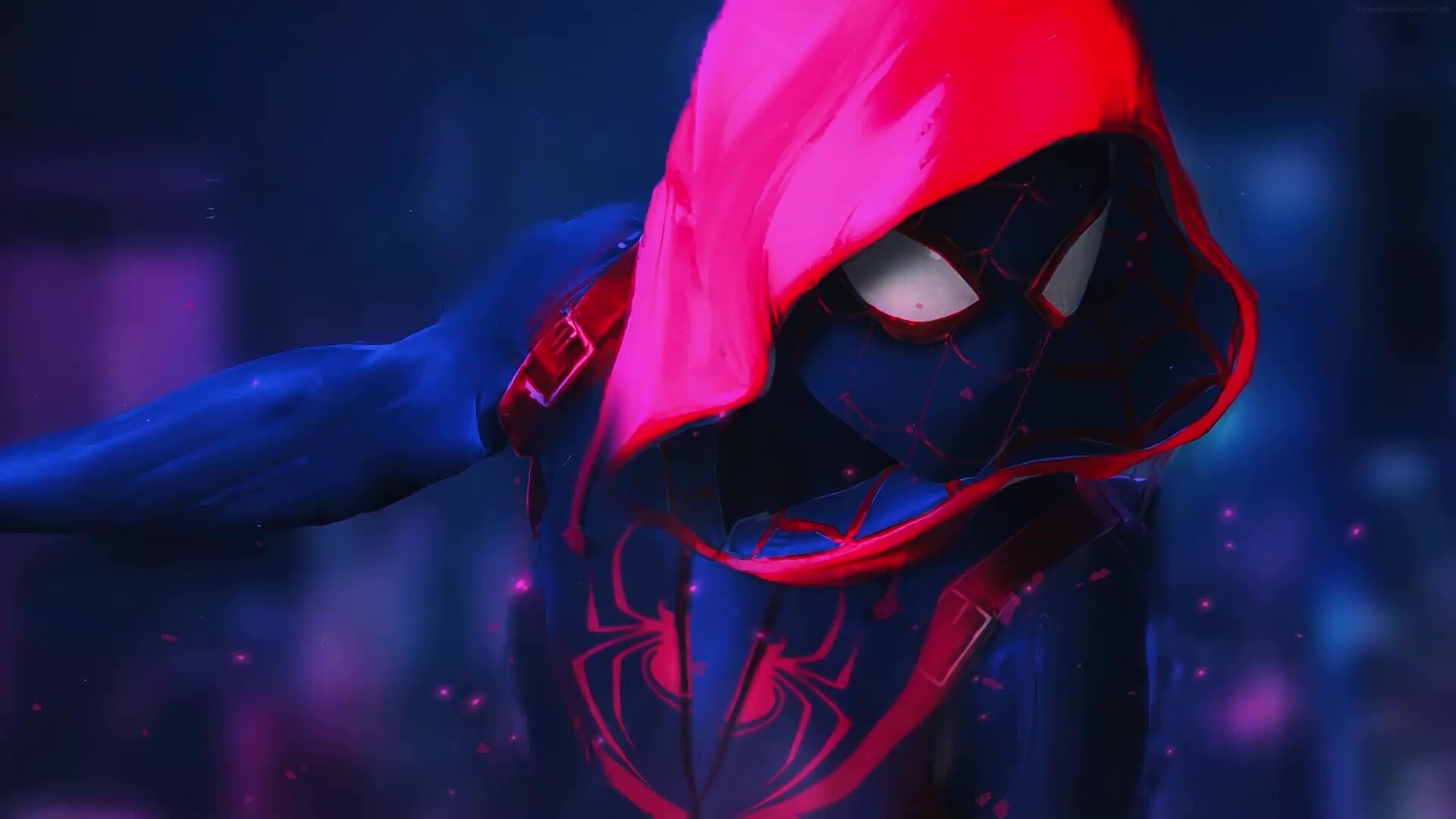 Spider-Man: Into the Spider-Verse live wallpaper, Animated excitement, Immersive experience, Captivating visuals, 1920x1080 Full HD Desktop