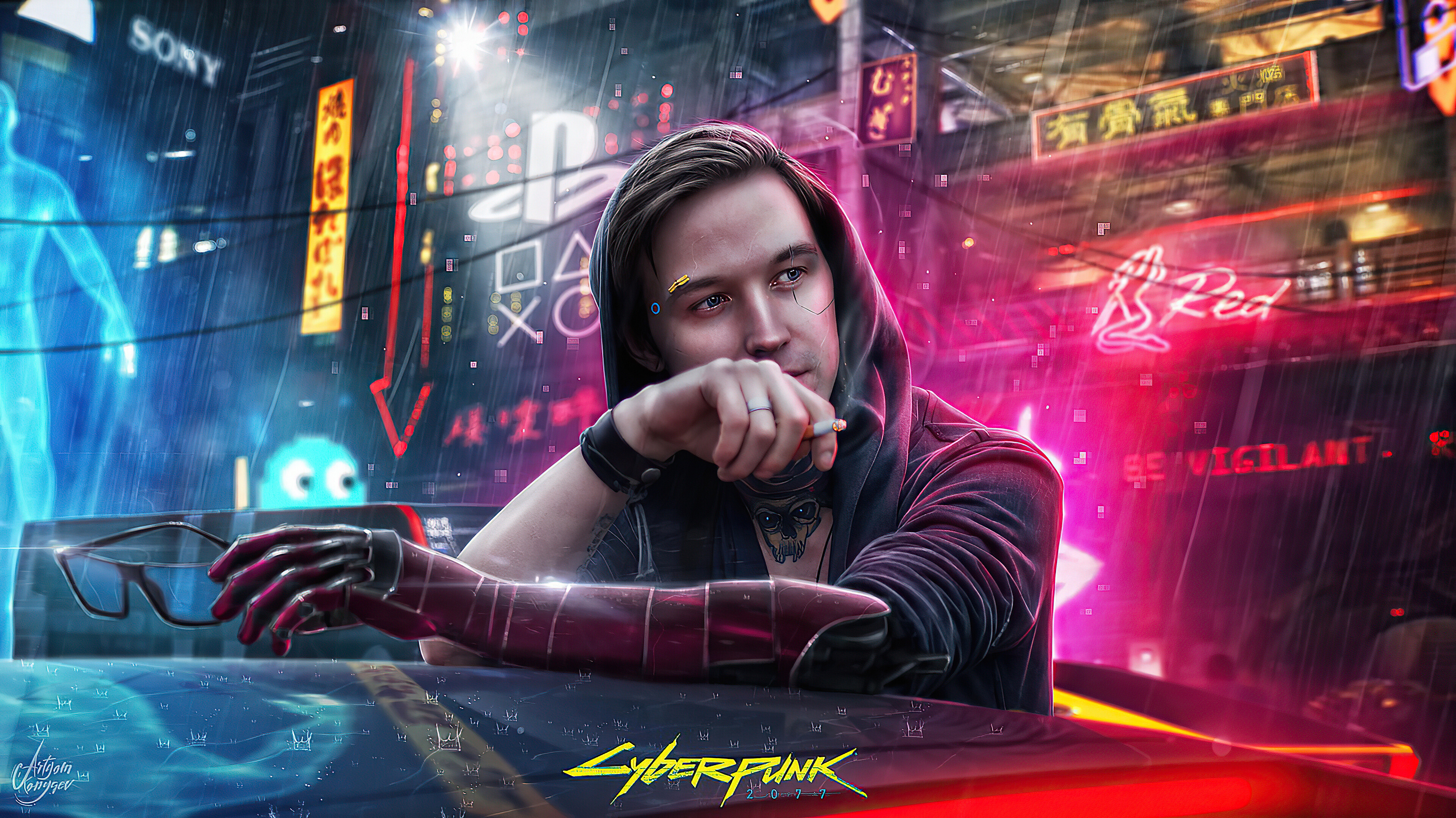 Cyberpunk 2077, Street life, Urban exploration, HD gaming wallpapers, 3840x2160 HD Desktop