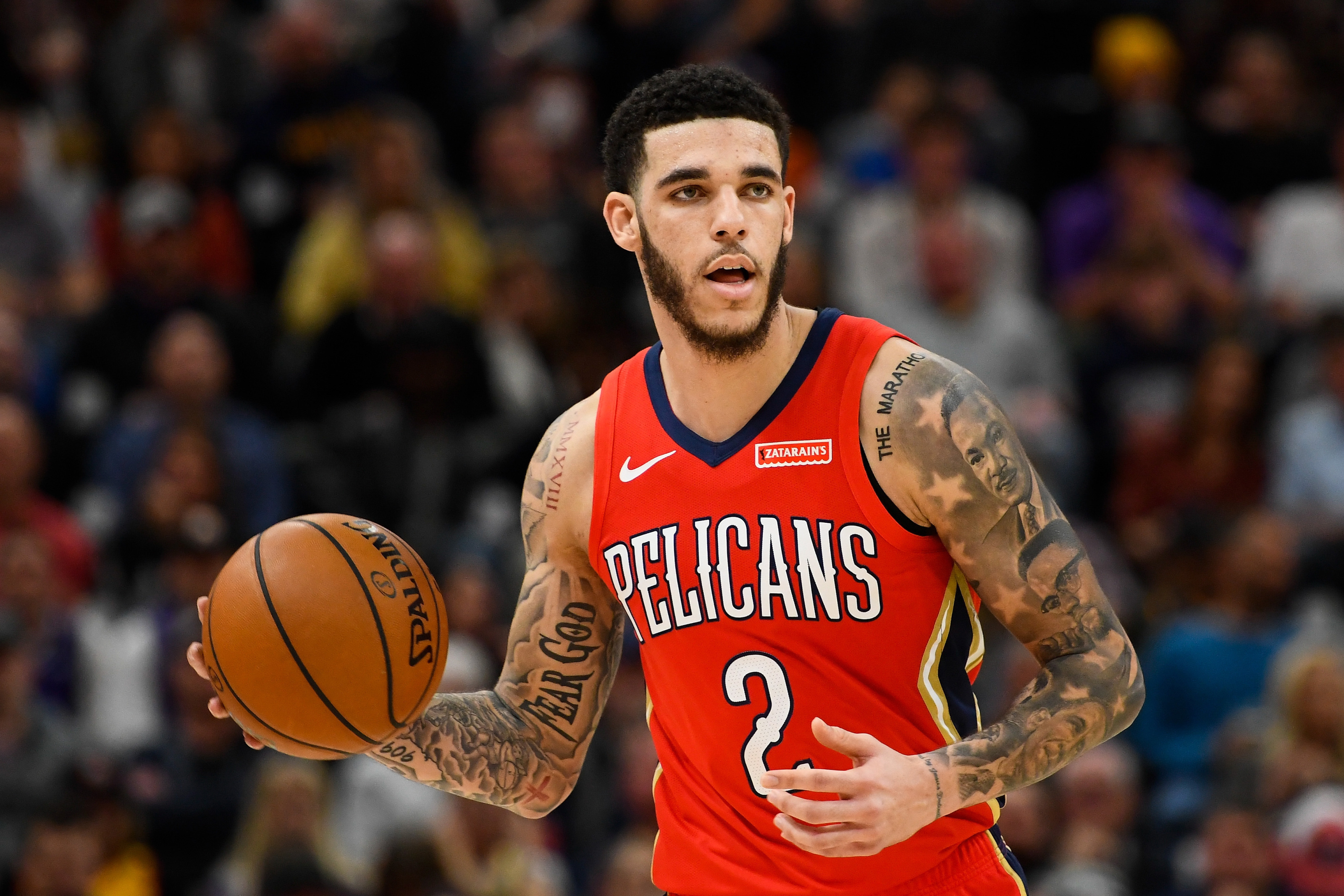 New Orleans Pelicans, Lonzo Ball Wallpaper, 3200x2140 HD Desktop