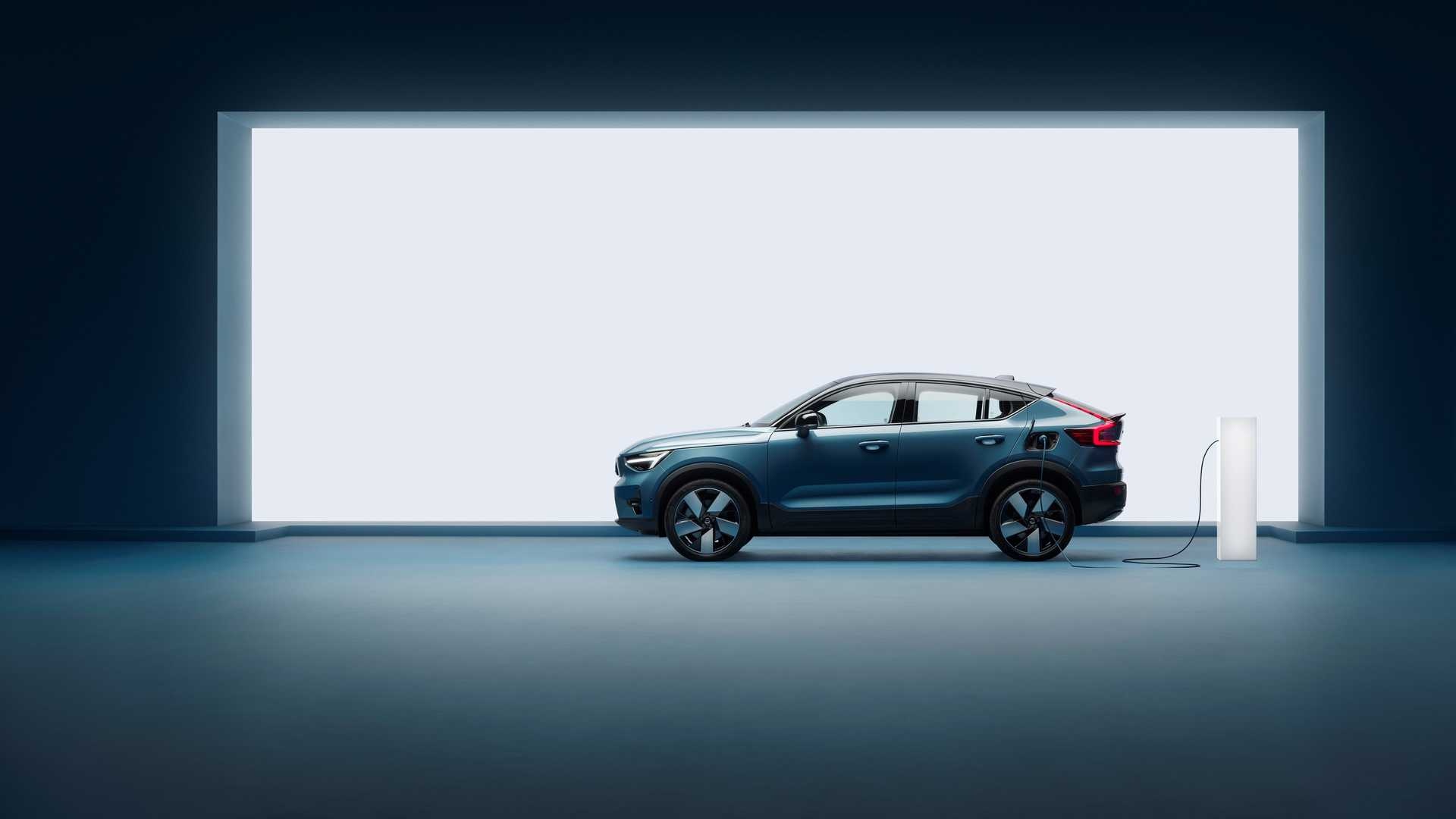 Volvo C40, Electric revolution, Sustainable mobility, Modern design, 1920x1080 Full HD Desktop