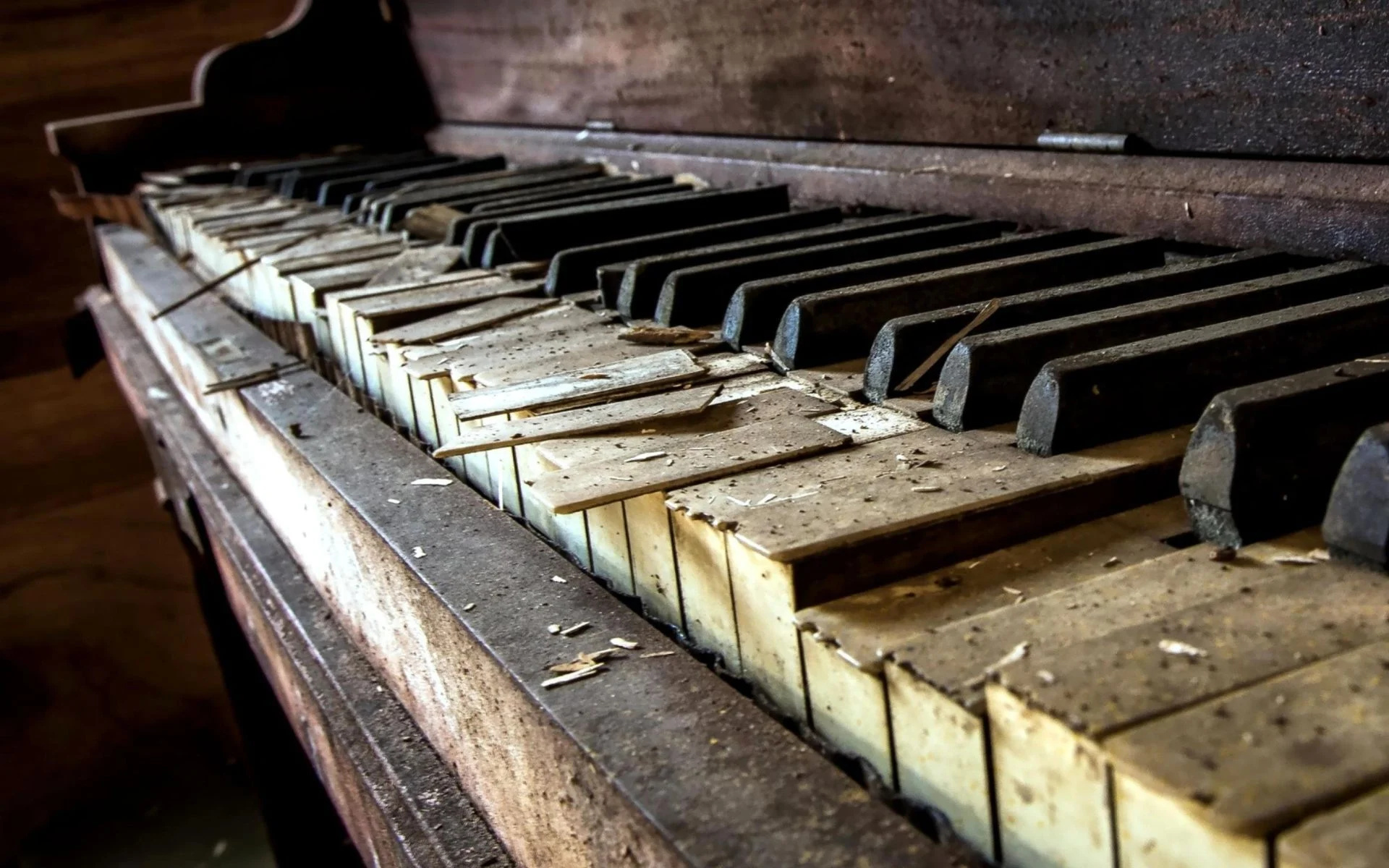 Abandoned, Piano Wallpaper, 1920x1200 HD Desktop