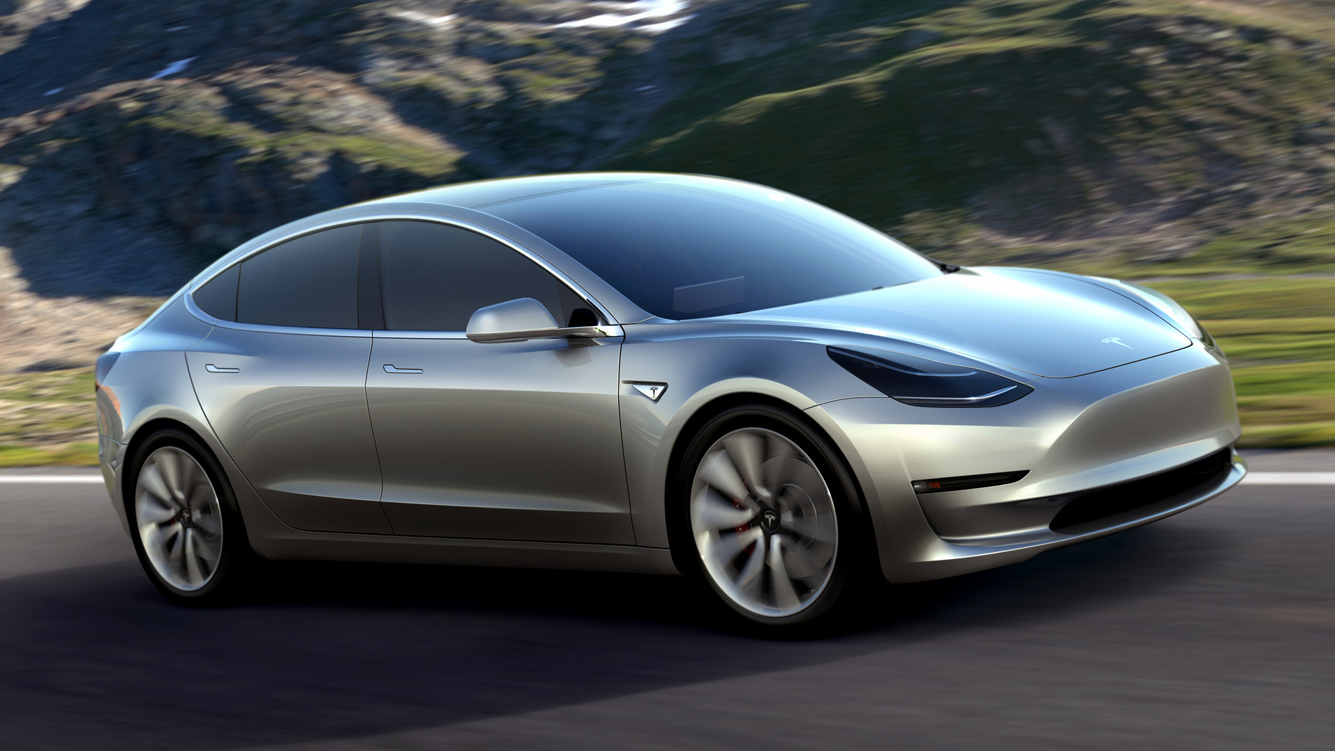 Tesla Model 3, Prototype allure, CarPixel excellence, Automotive beauty, 1920x1080 Full HD Desktop