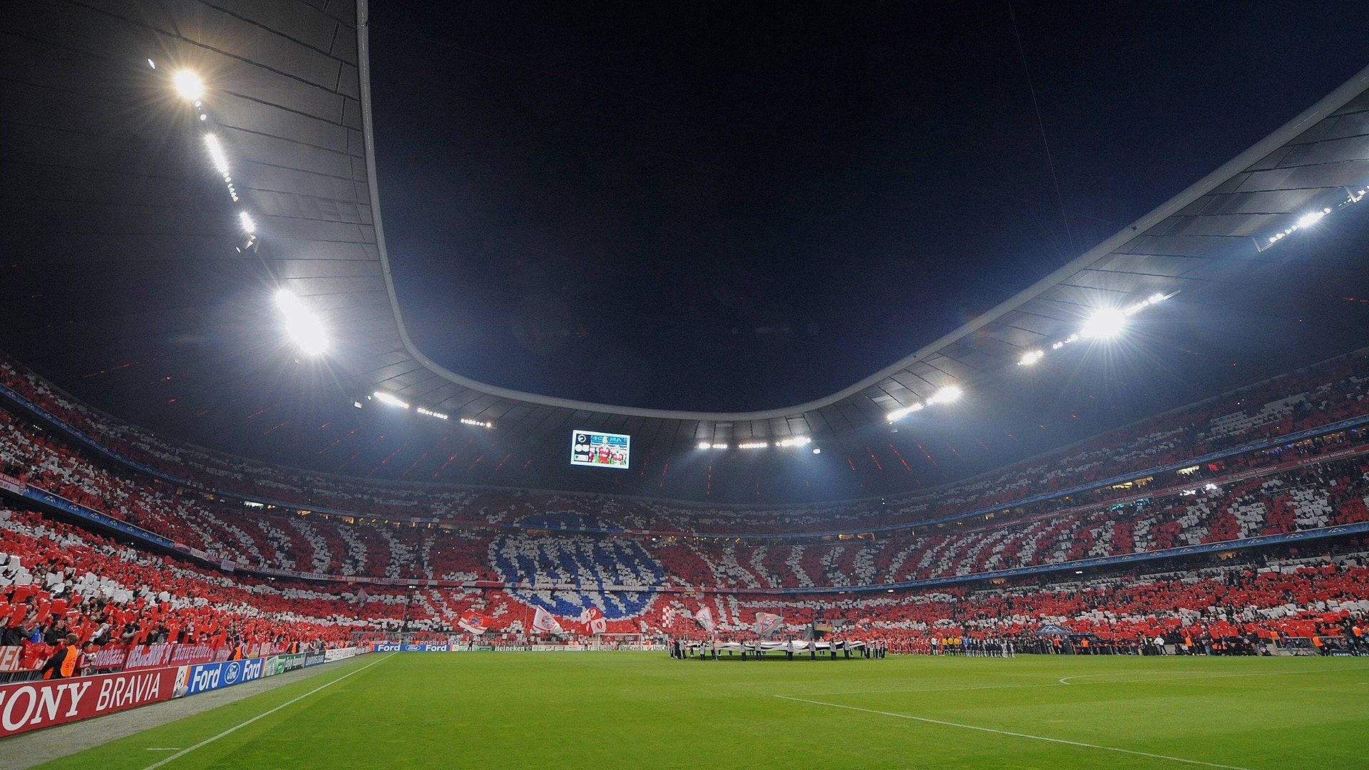 Bayern Munchen FC, Passionate fanbase, Electric atmosphere, Football chants, 1920x1080 Full HD Desktop