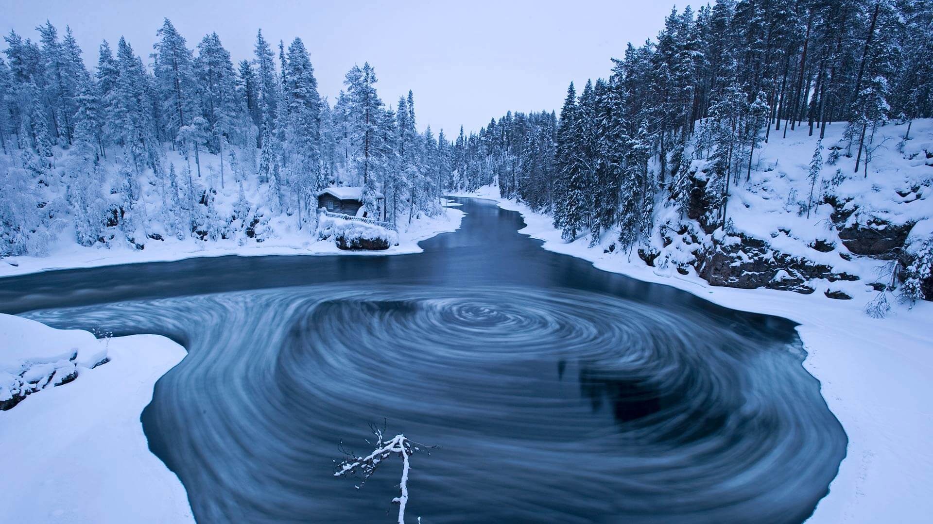 Winter in the Finnish wilds, Microsoft wallpapers, Wallpaperhub, 1920x1080 Full HD Desktop