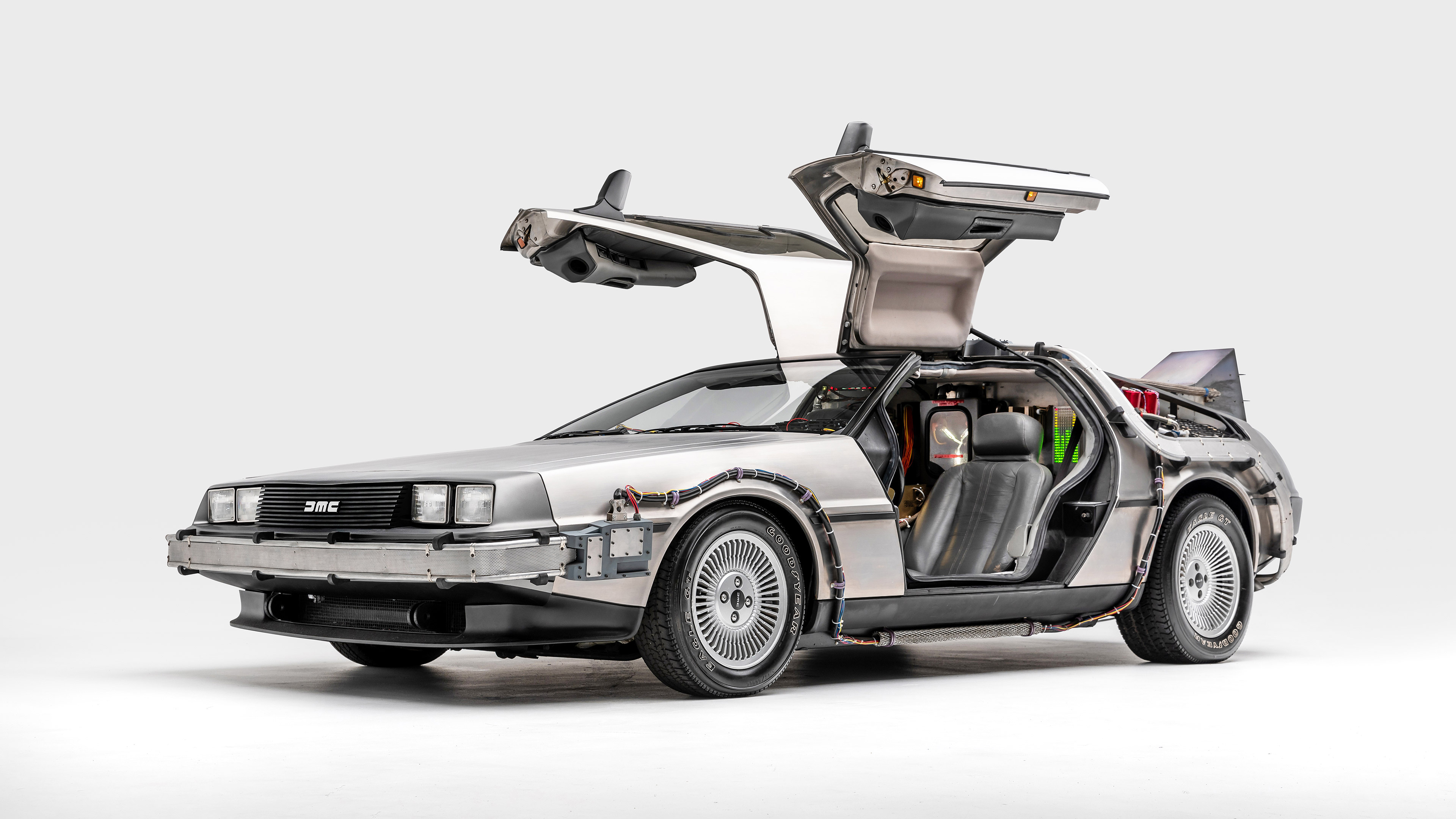 1985 Delorean DMC-12, Back to the Future, Ultra HD Wallpaper, 3840x2160 4K Desktop