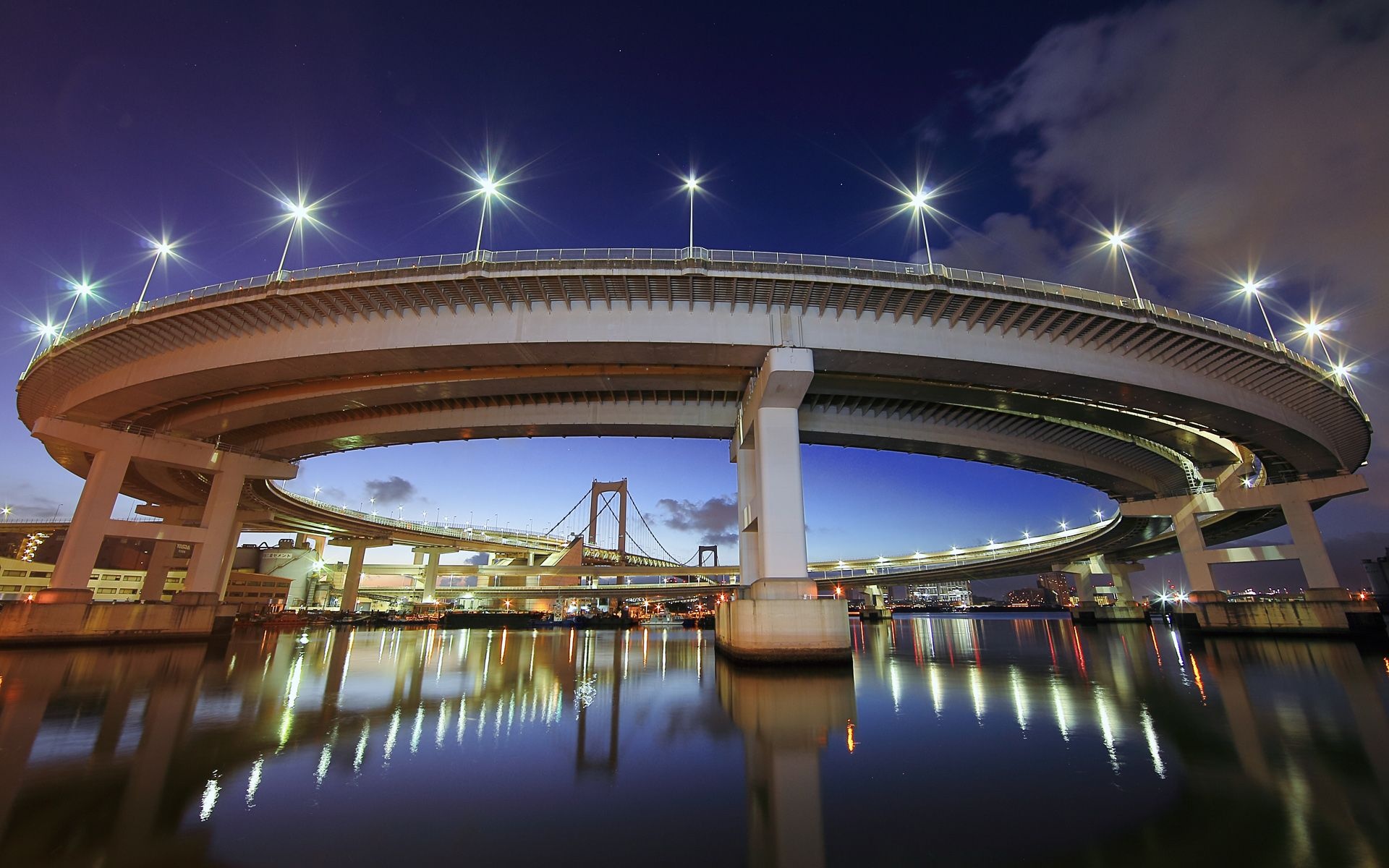 Rainbow Bridge, Tokyo Wallpaper, 1920x1200 HD Desktop