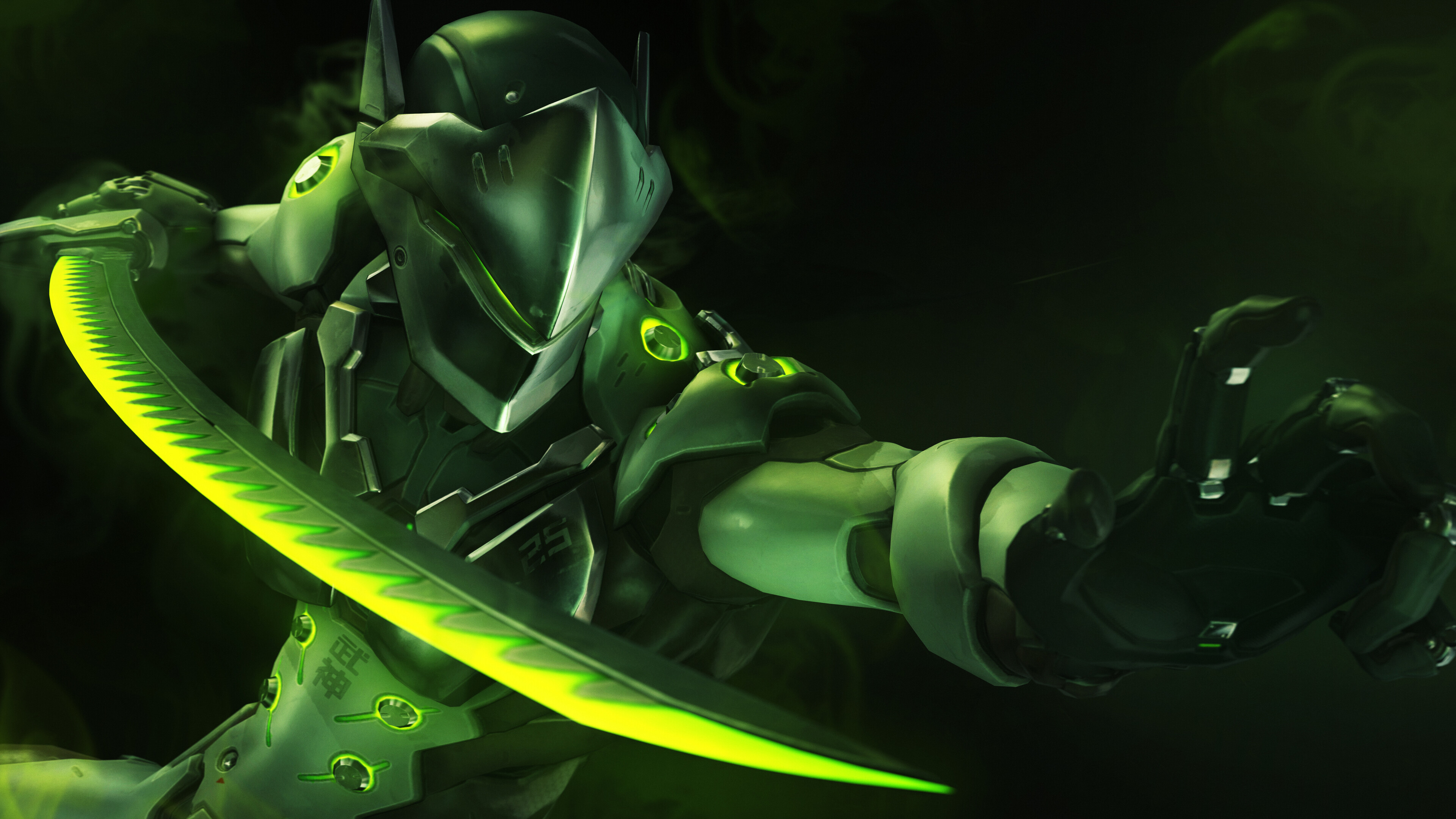 Genji artwork, 4K HD wallpapers, High-quality images, 3840x2160 4K Desktop