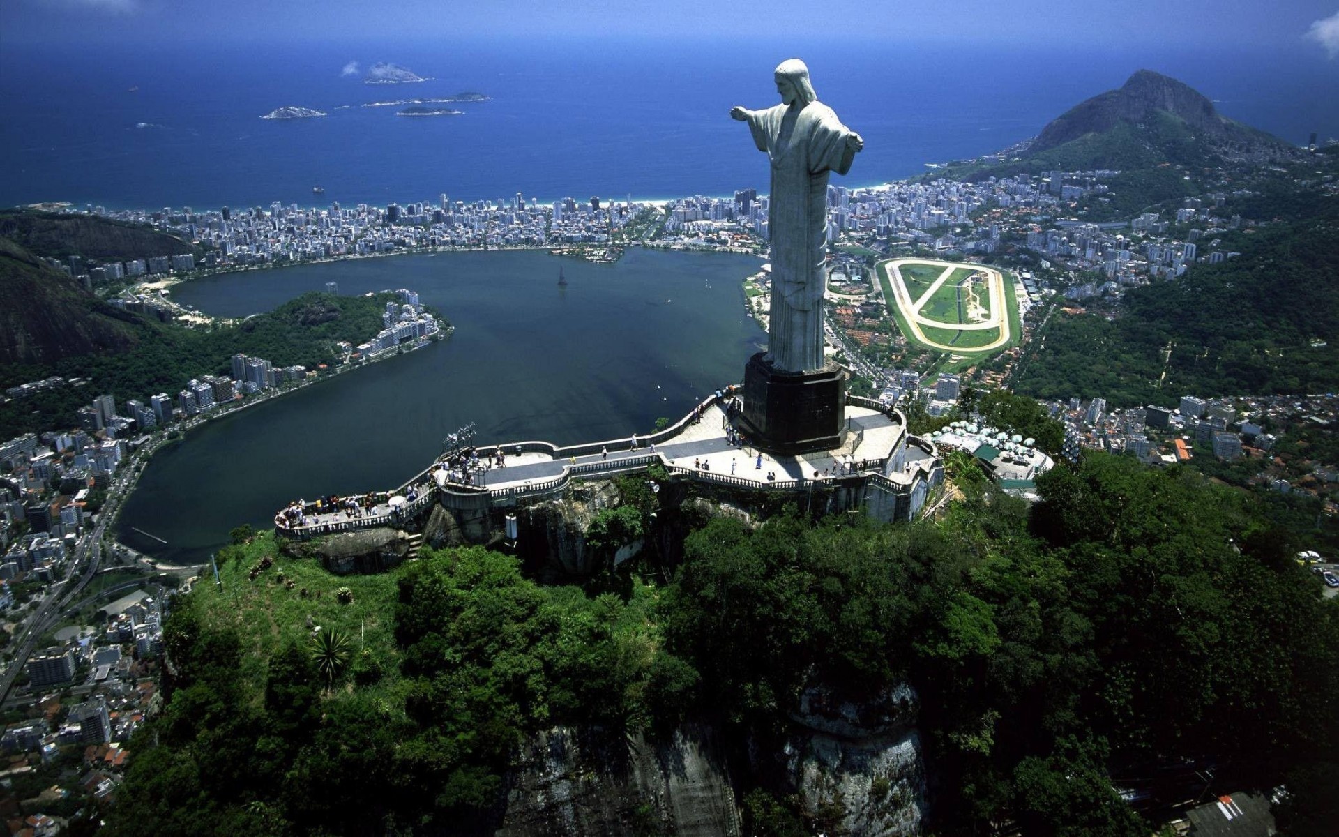 Corcovado Mountain, Christ the Redeemer, Rio de Janeiro, Statue, 1920x1200 HD Desktop