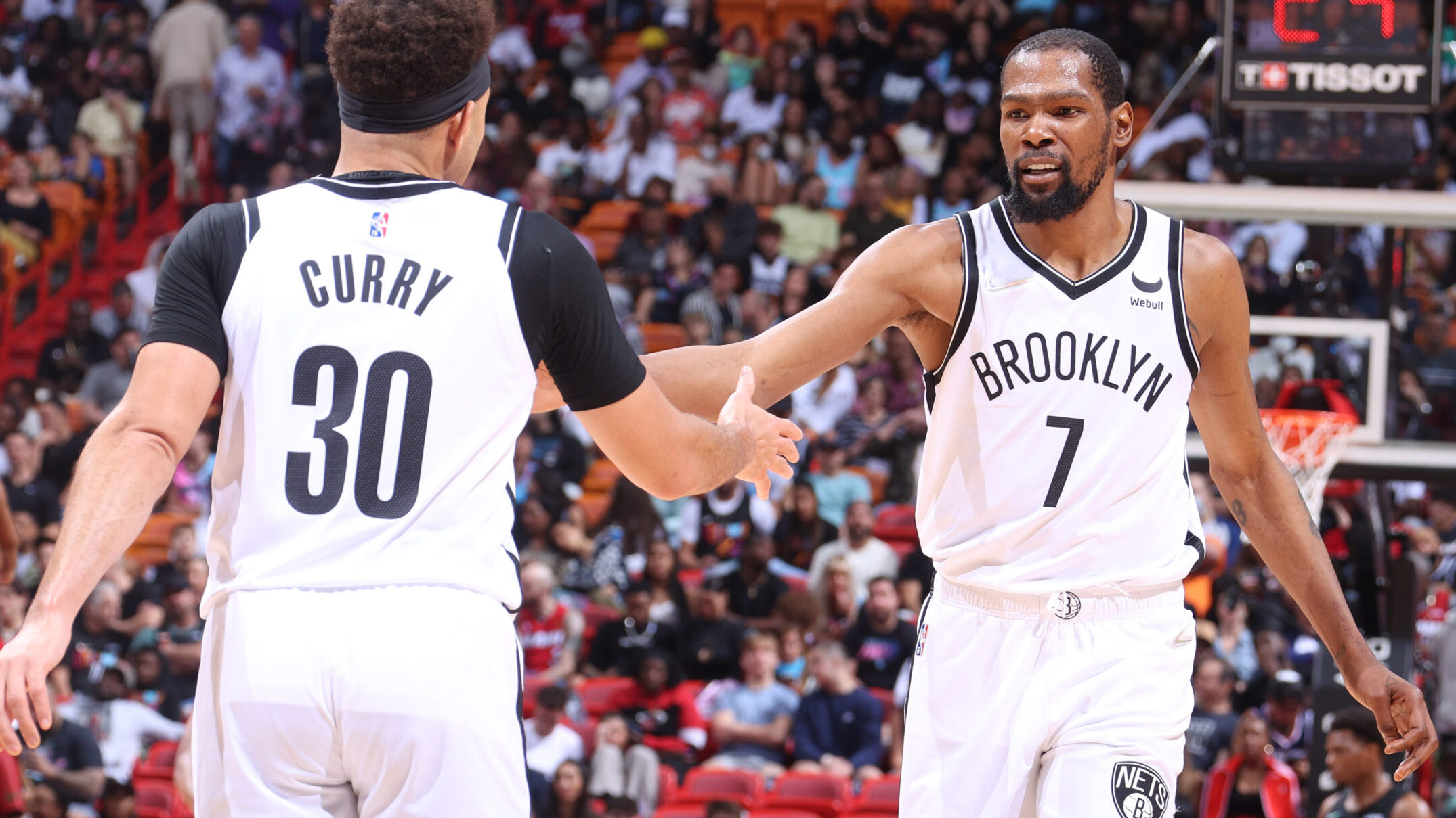 Kevin Durant and Seth Curry, Brooklyn Nets Wallpaper, 2150x1210 HD Desktop