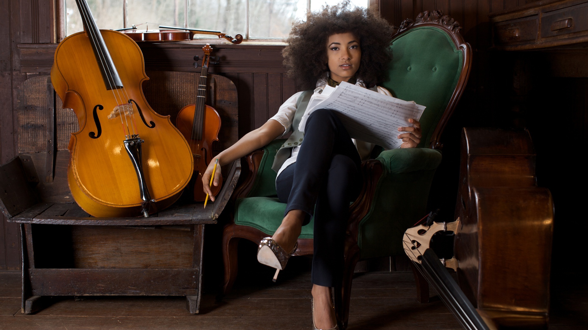 Esperanza Spalding, Music, Fanart, 1920x1080 Full HD Desktop