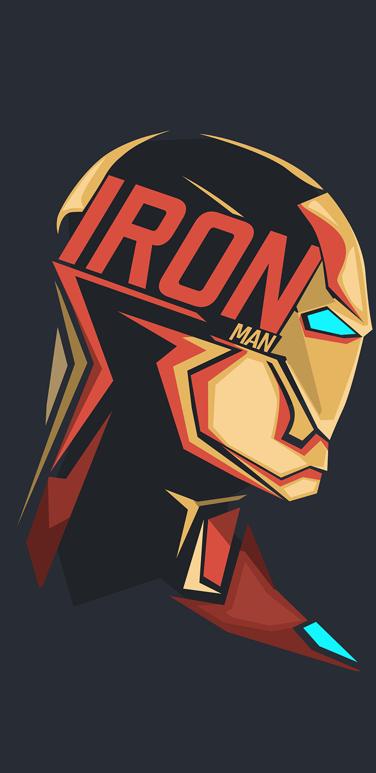 Iron Man, Minimalism, Samsung Galaxy wallpapers, QHD resolution, 1440x2960 HD Phone