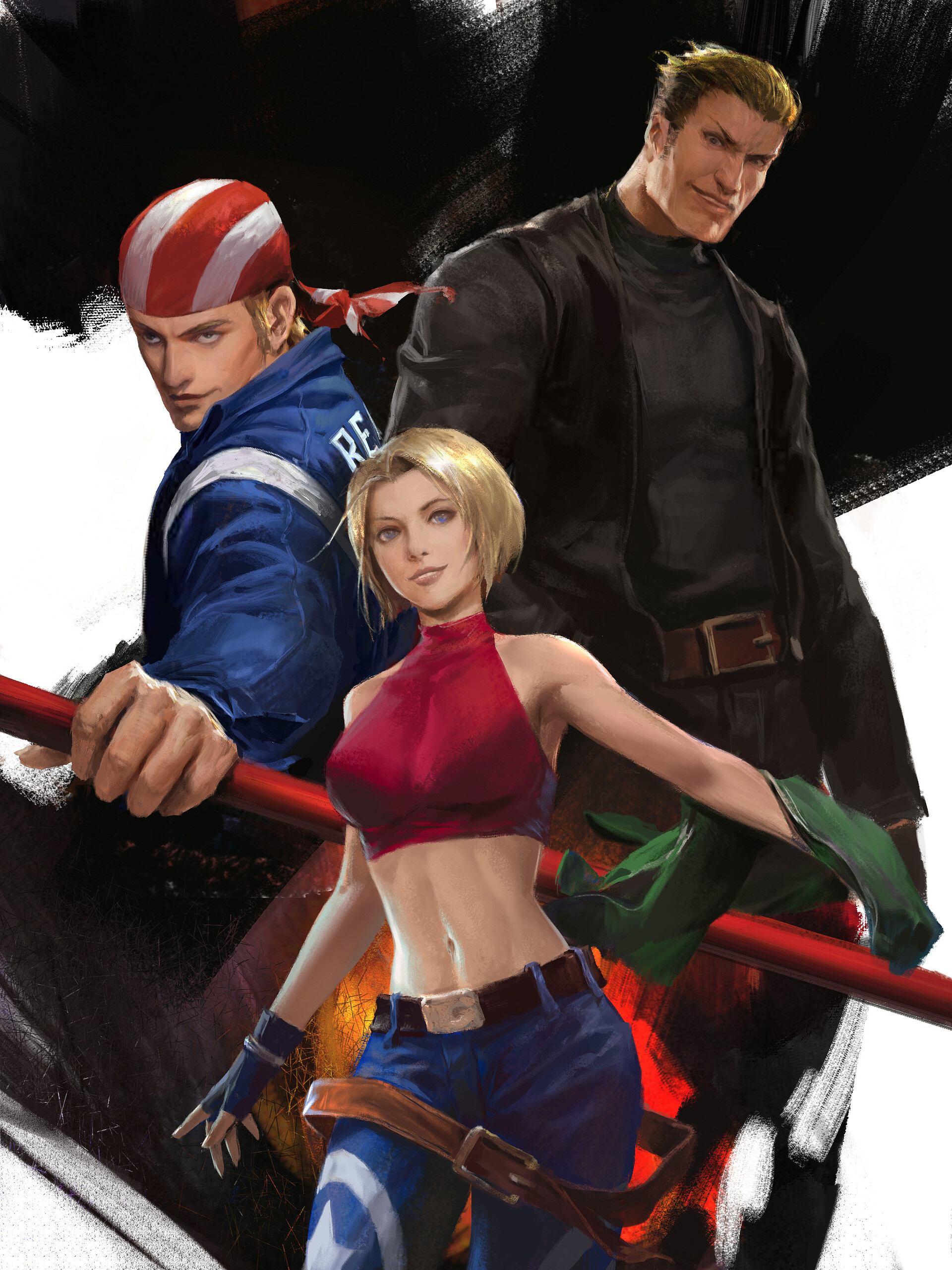 King of Fighters, fan art, king, fighters137, 1920x2570 HD Phone