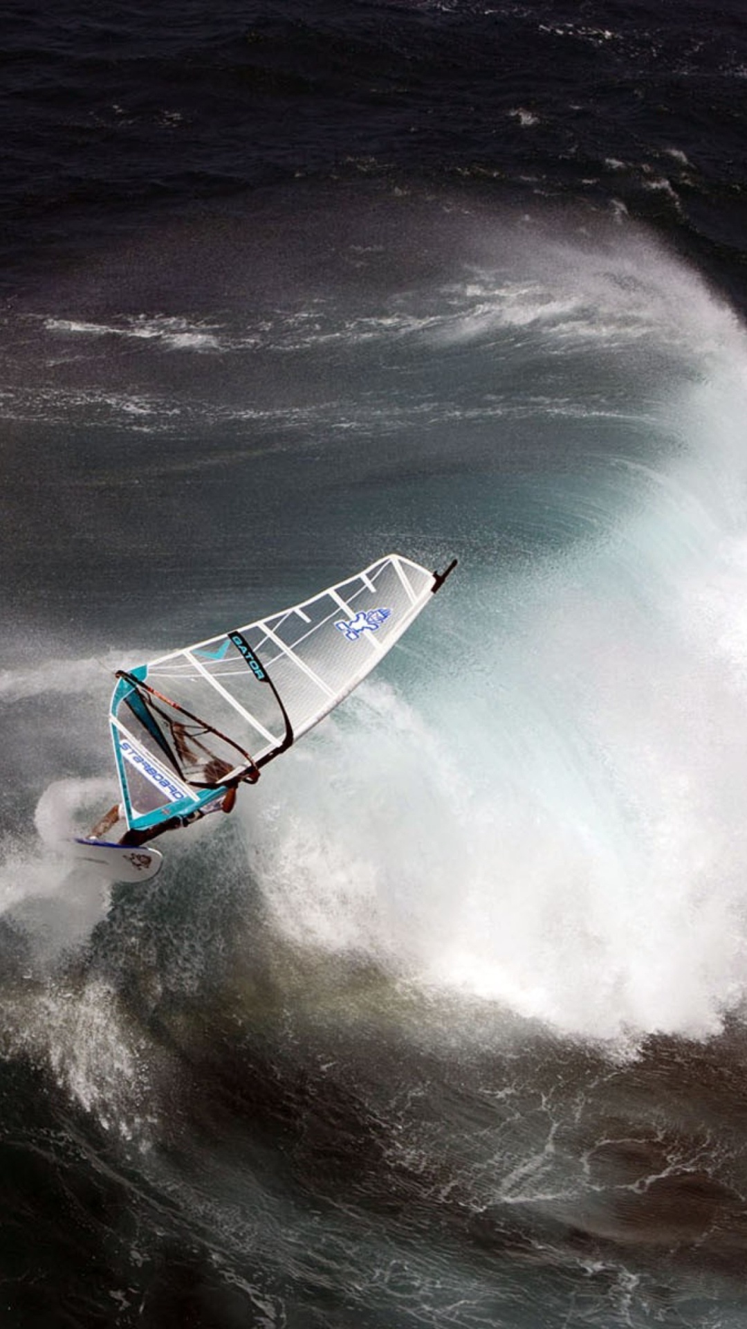 Big wave windsurfing, Thrilling challenges, Brave against the swell, Conquering giants, 1080x1920 Full HD Phone