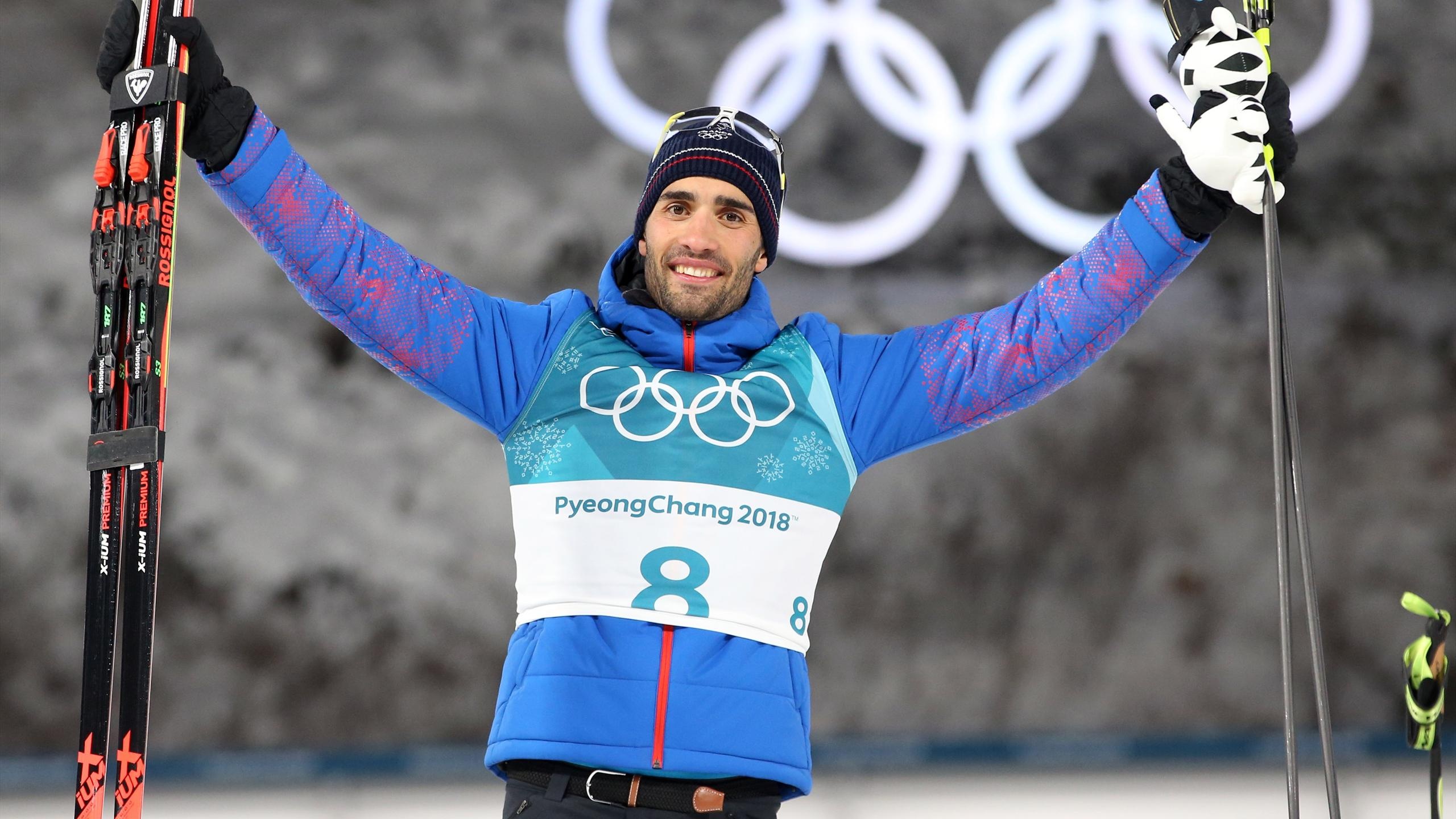 Martin Fourcade, Biathlon, Portrt, Olympics 2018, 2560x1440 HD Desktop