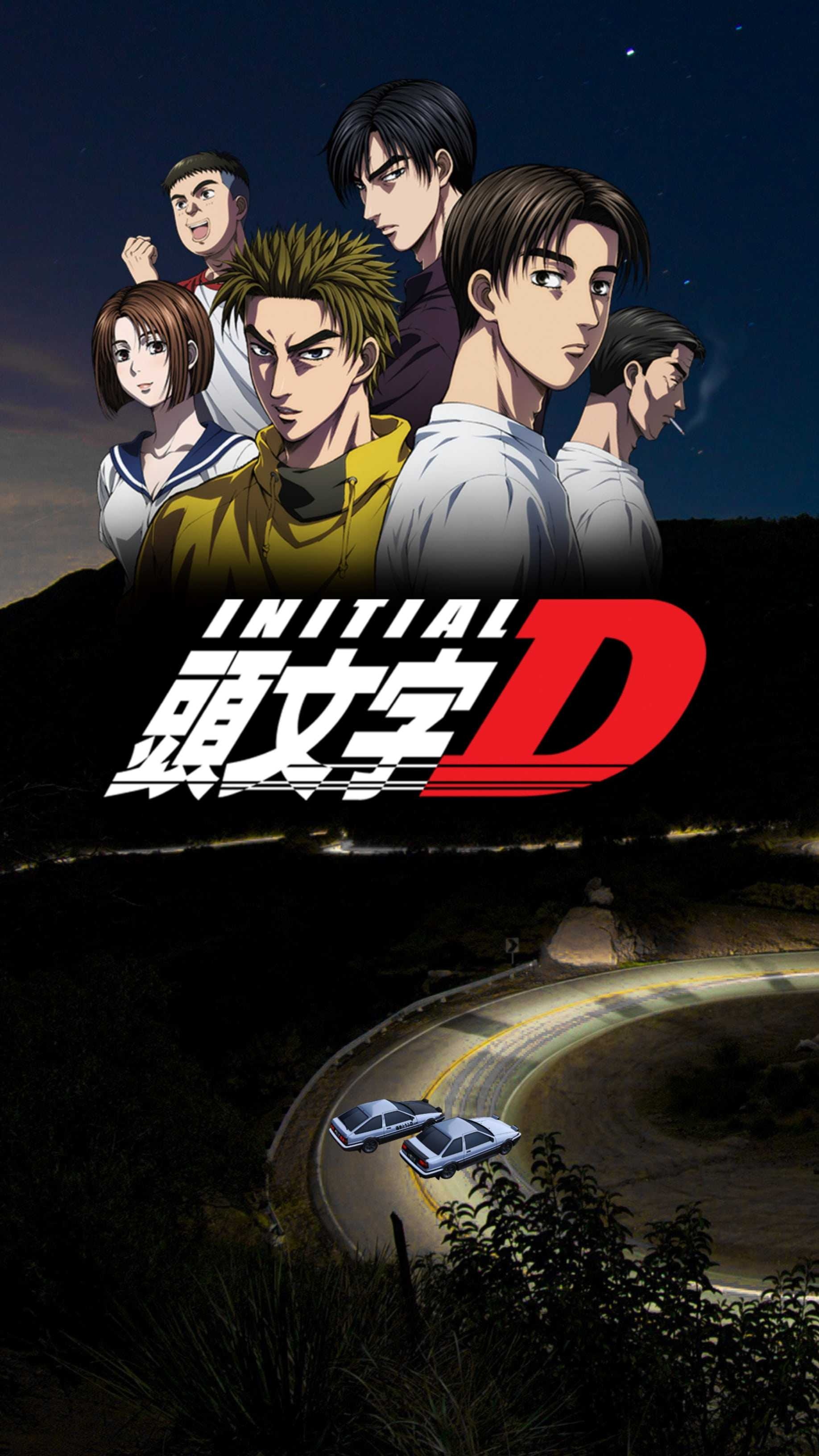 Logo, Initial D Wallpaper, 1840x3270 HD Phone