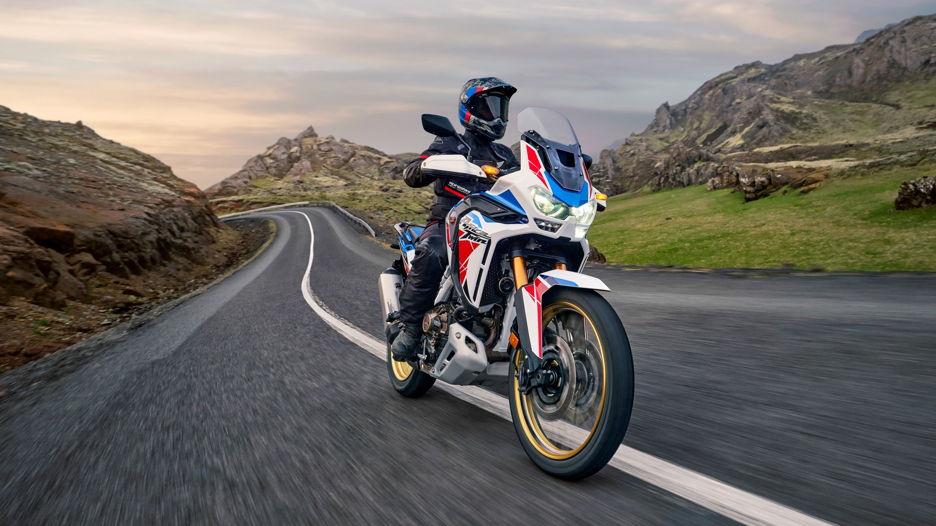 2022 Model, Honda Africa Twin Wallpaper, 3840x2160 4K Desktop