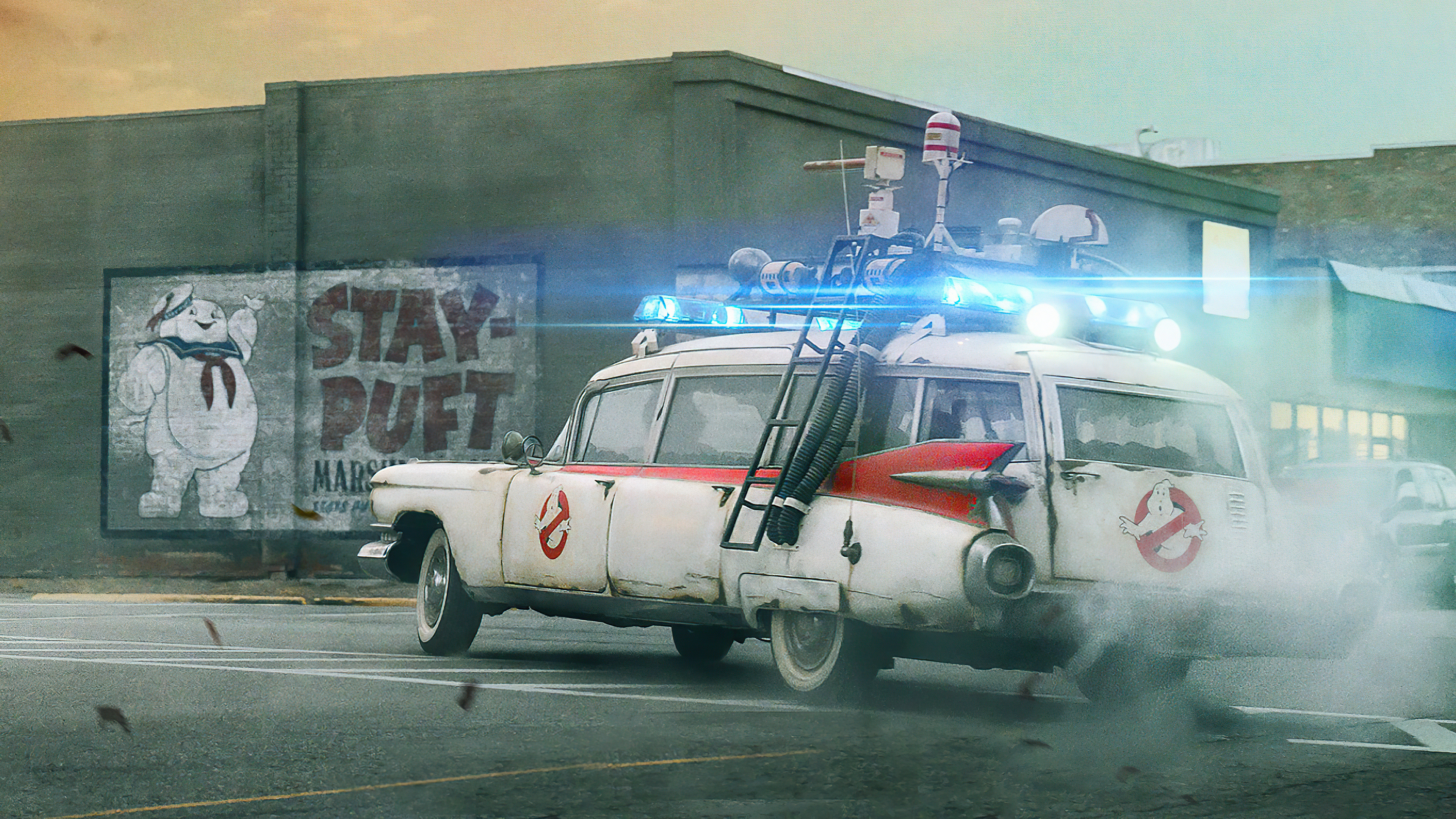 Ecto-1, Ghostbusters Wallpaper, 3840x2160 4K Desktop