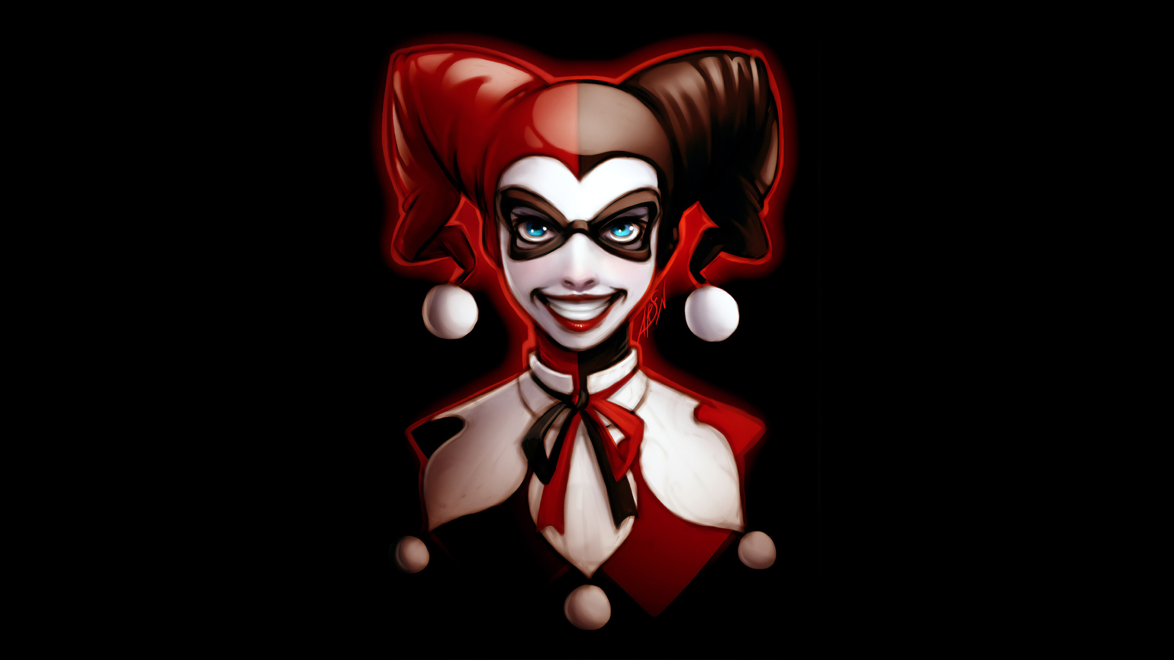 Harley Quinn, Dark art, Superheroes, Comic book experience, 3840x2160 4K Desktop