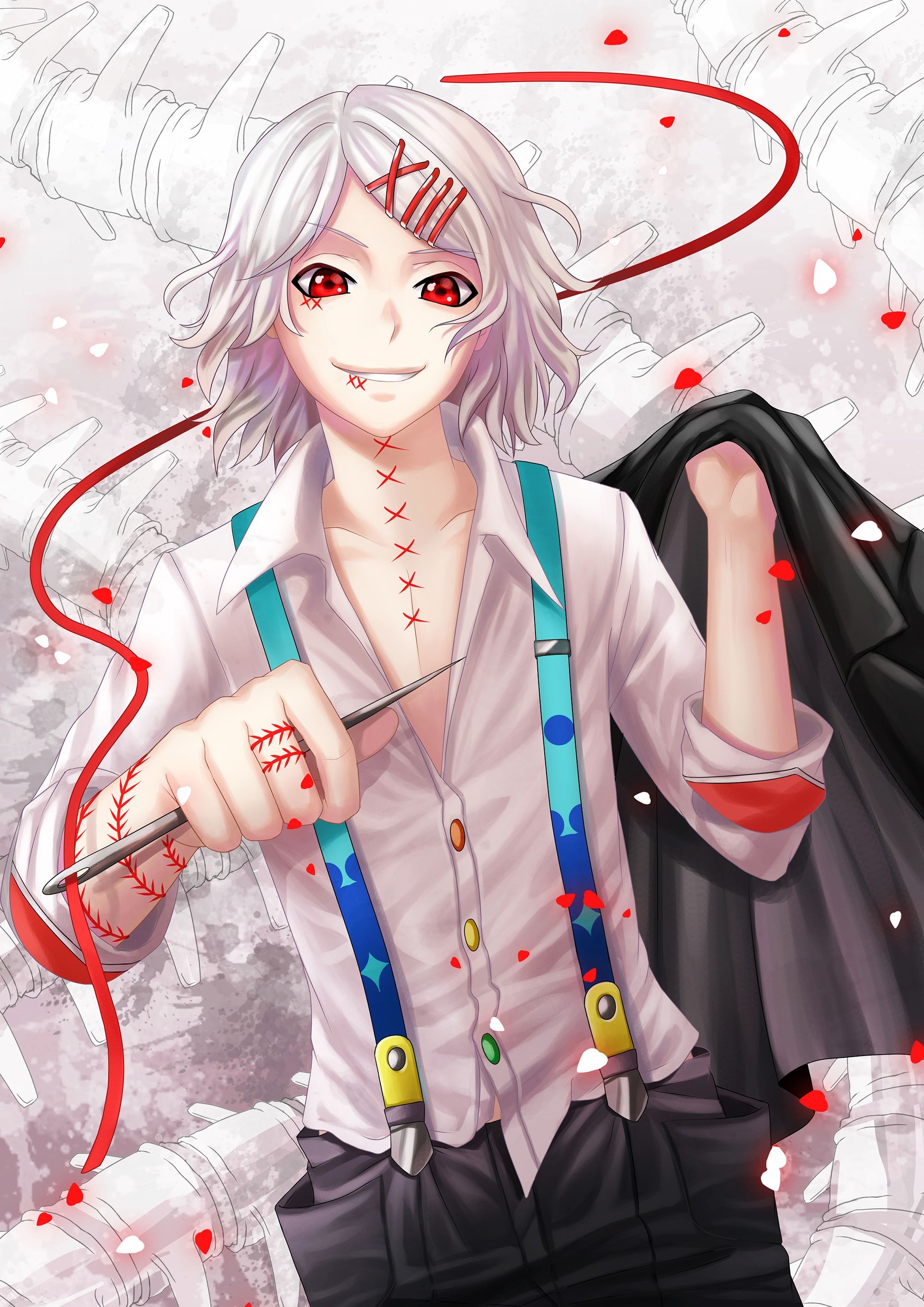 Juuzou Suzuya, Tokyo Ghoul character, Dark persona, 2000x2830 HD Phone