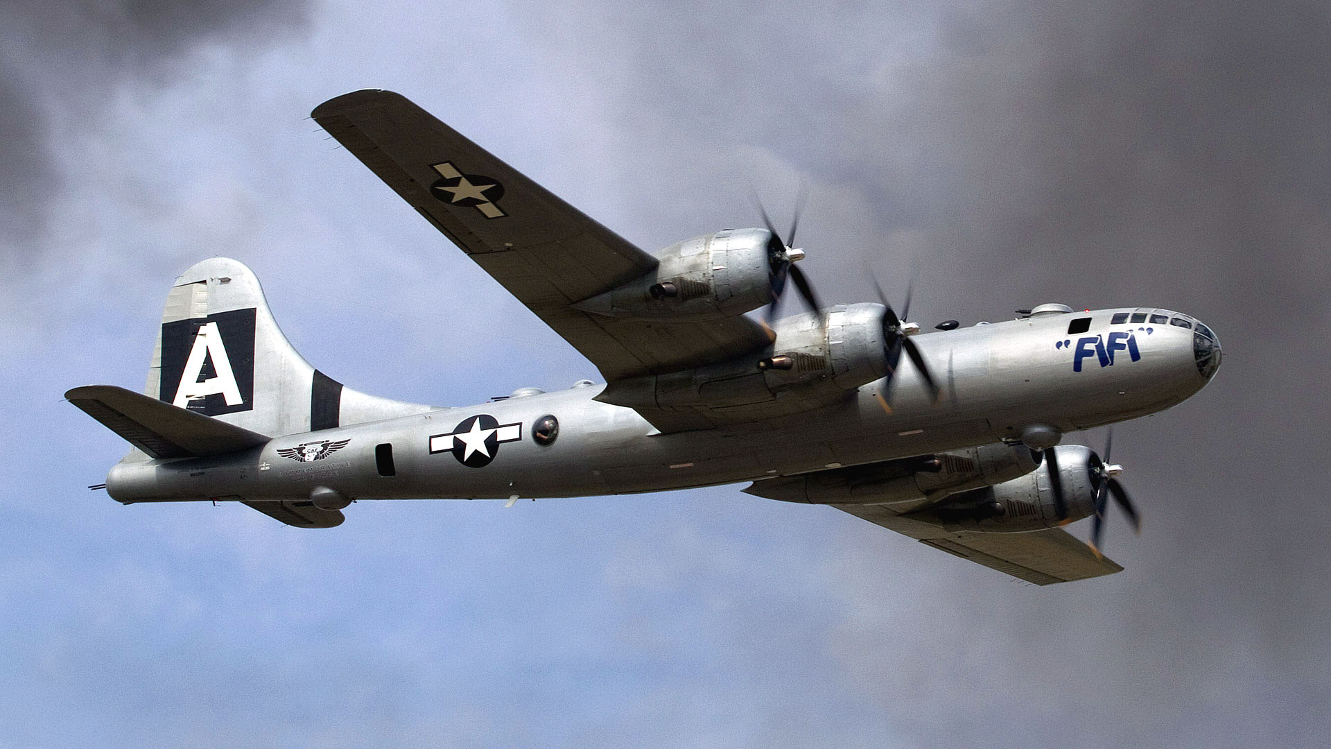 Boeing Superfortress, World War II bomber, Warbird elegance, Historical warplane, 1920x1080 Full HD Desktop