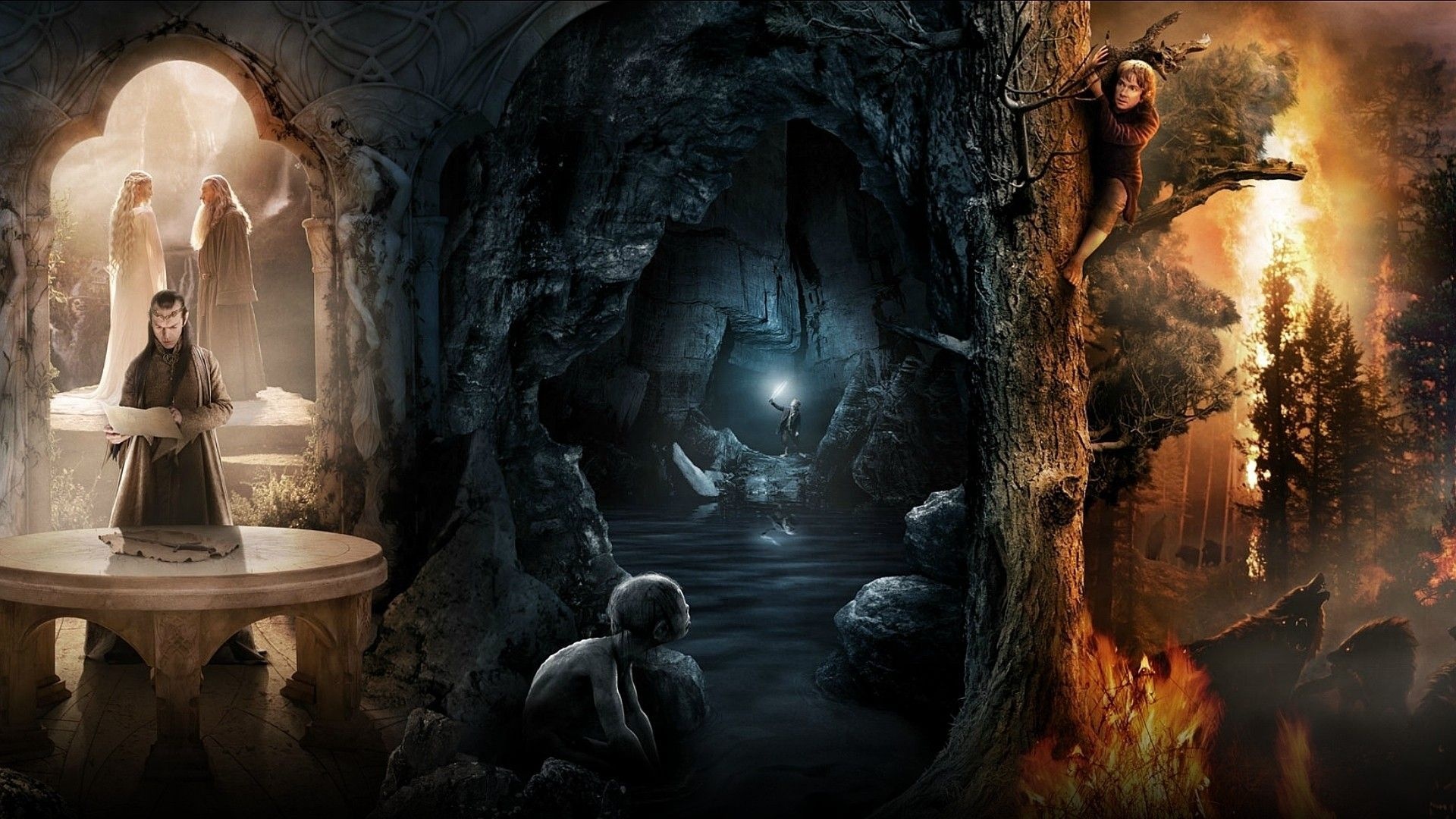 An Unexpected Journey, Tolkien's world, Hobbit trilogy, Movie wallpapers, 1920x1080 Full HD Desktop