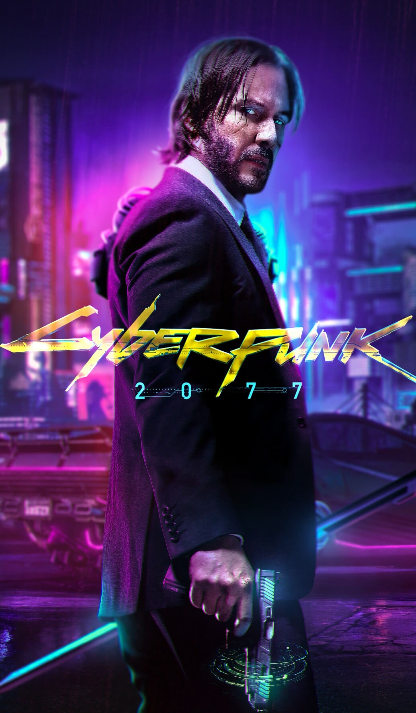 Cyberpunk 2077, Top 65 best backgrounds, 1470x2500 HD Phone