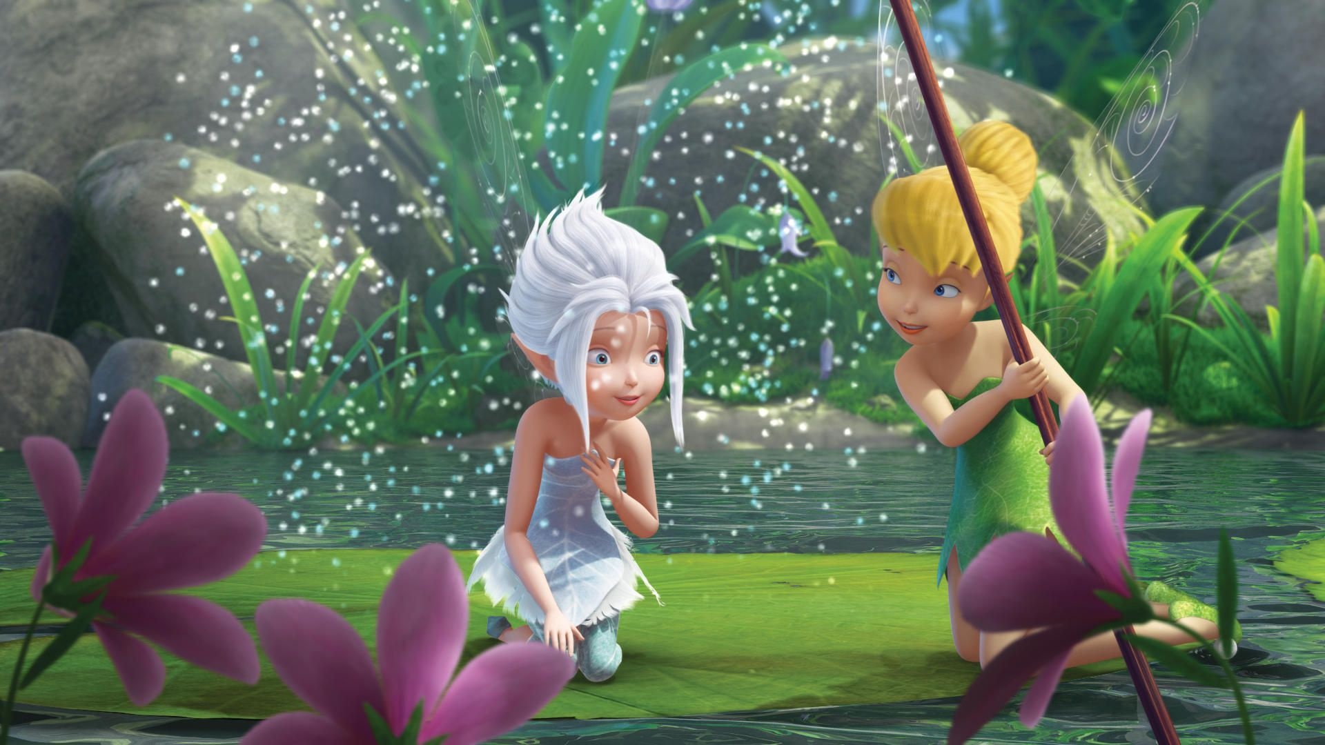 Tinker Bell, Mysterious winter woods, Periwinkle, Disney fairies, 1920x1080 Full HD Desktop