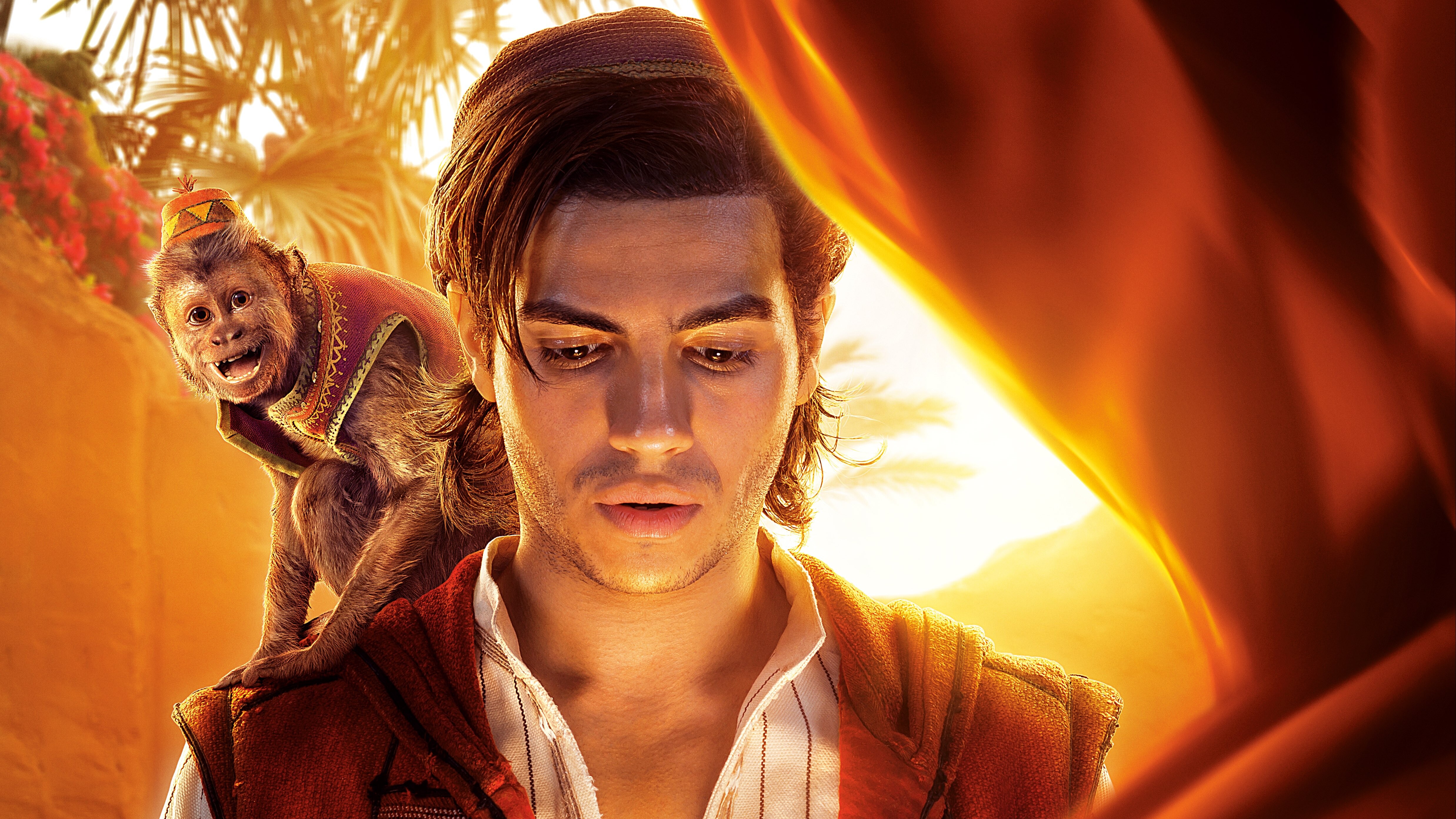 Mena Massoud, Charming thief, Magical adventure, Aladdin, 4950x2790 4K Desktop