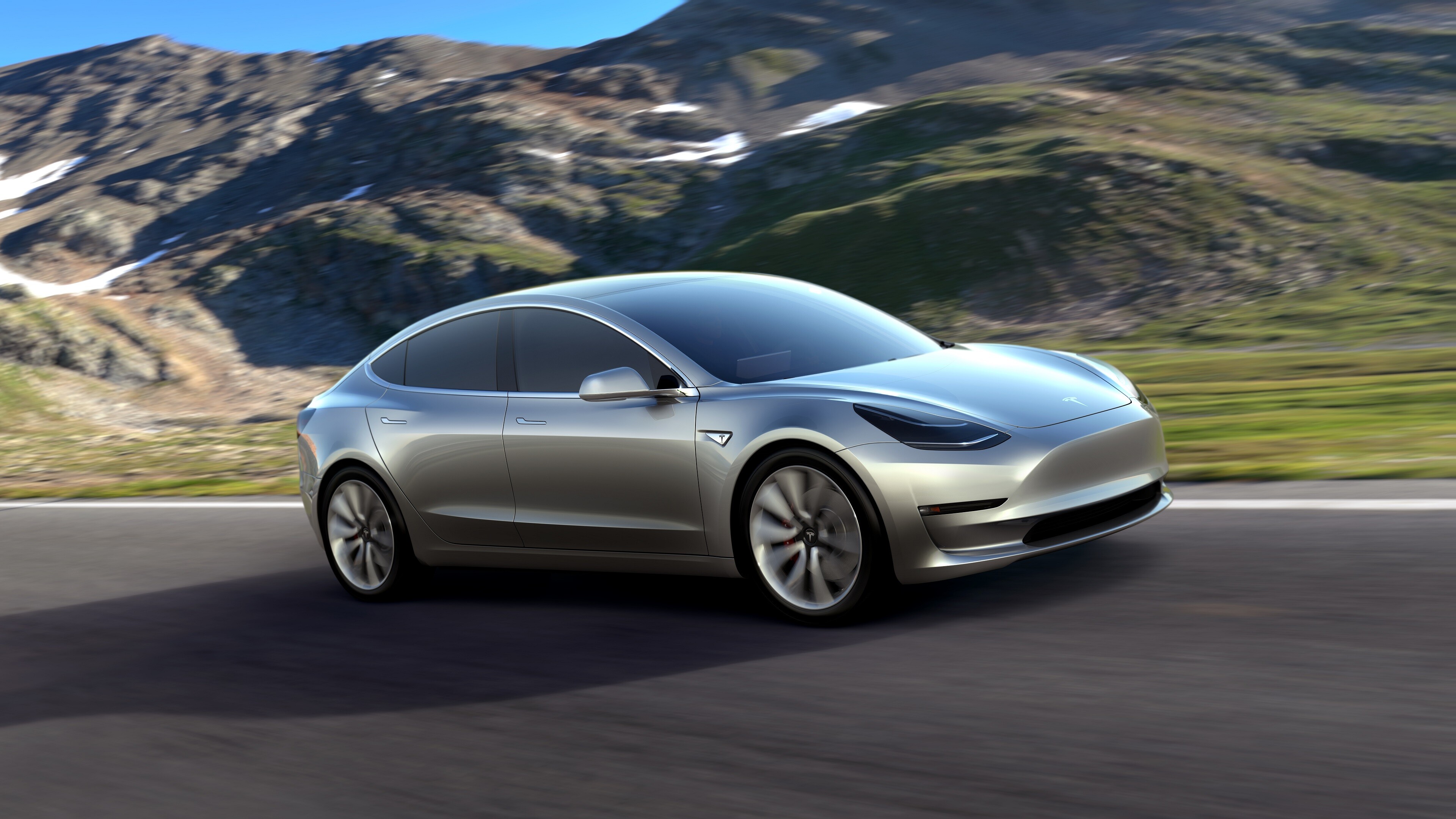 Tesla Model Y, Futuristic design, Seamless performance, Energy-efficient transportation, 3840x2160 4K Desktop