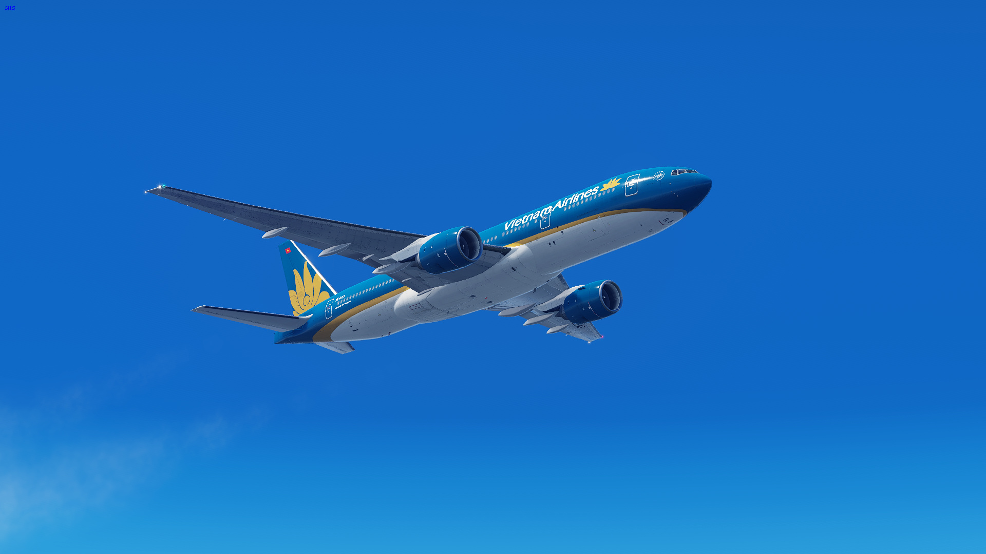 Vietnam Airlines, Boeing 777, RFlightSim, Aircraft wallpaper, 1920x1080 Full HD Desktop