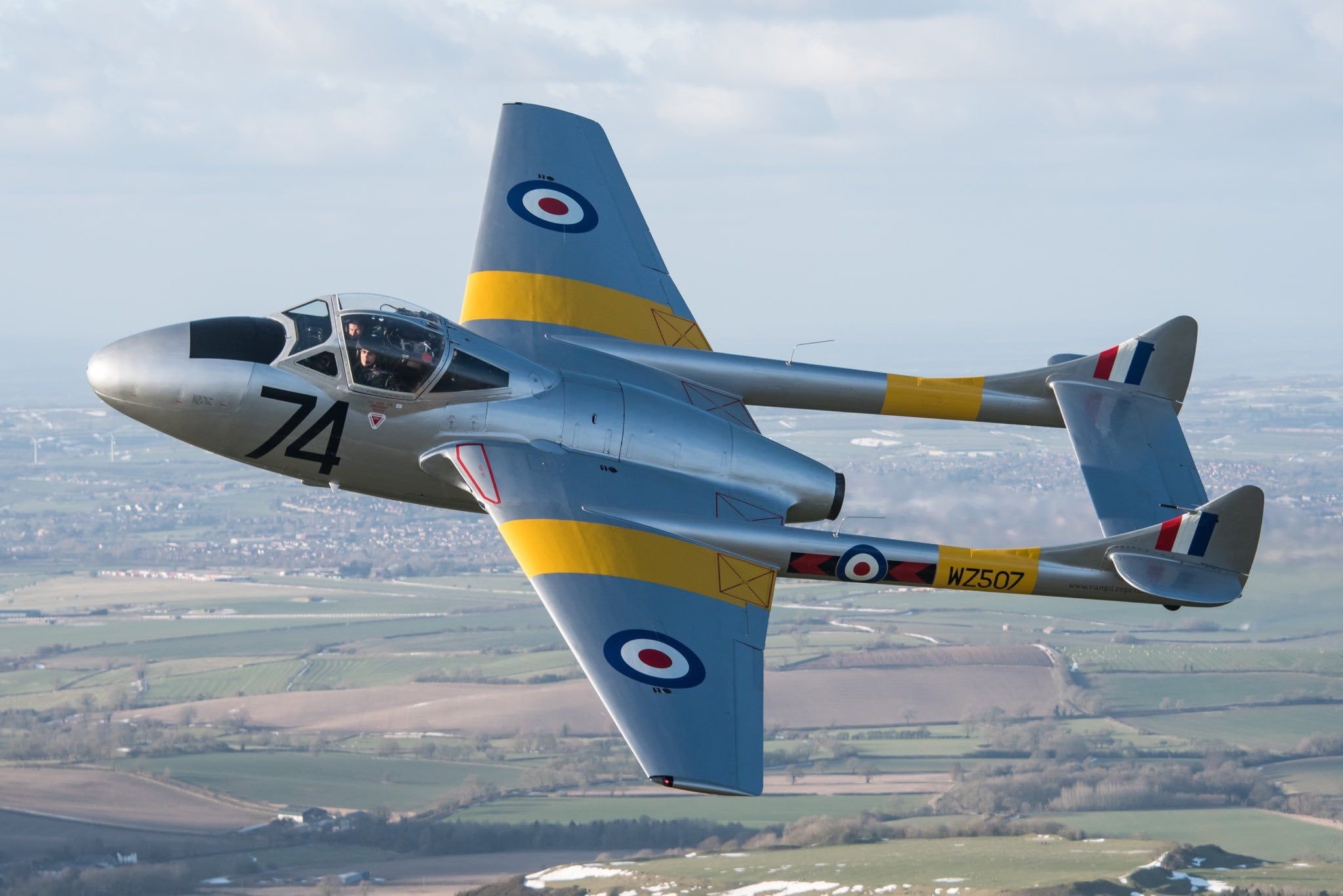 Fighter #Vampire #RAF De Havilland Vampire Combat training de Havilland Aircraft Company De Havilland DH-115 Vampire | De havilland vampire, De havilland, Fighter 2050x1370