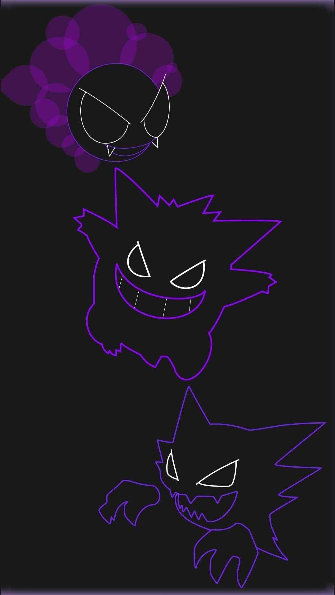 Gengar, Pokmon wallpapers, Mega Evolution, Cool anime artwork, 1080x1920 Full HD Phone