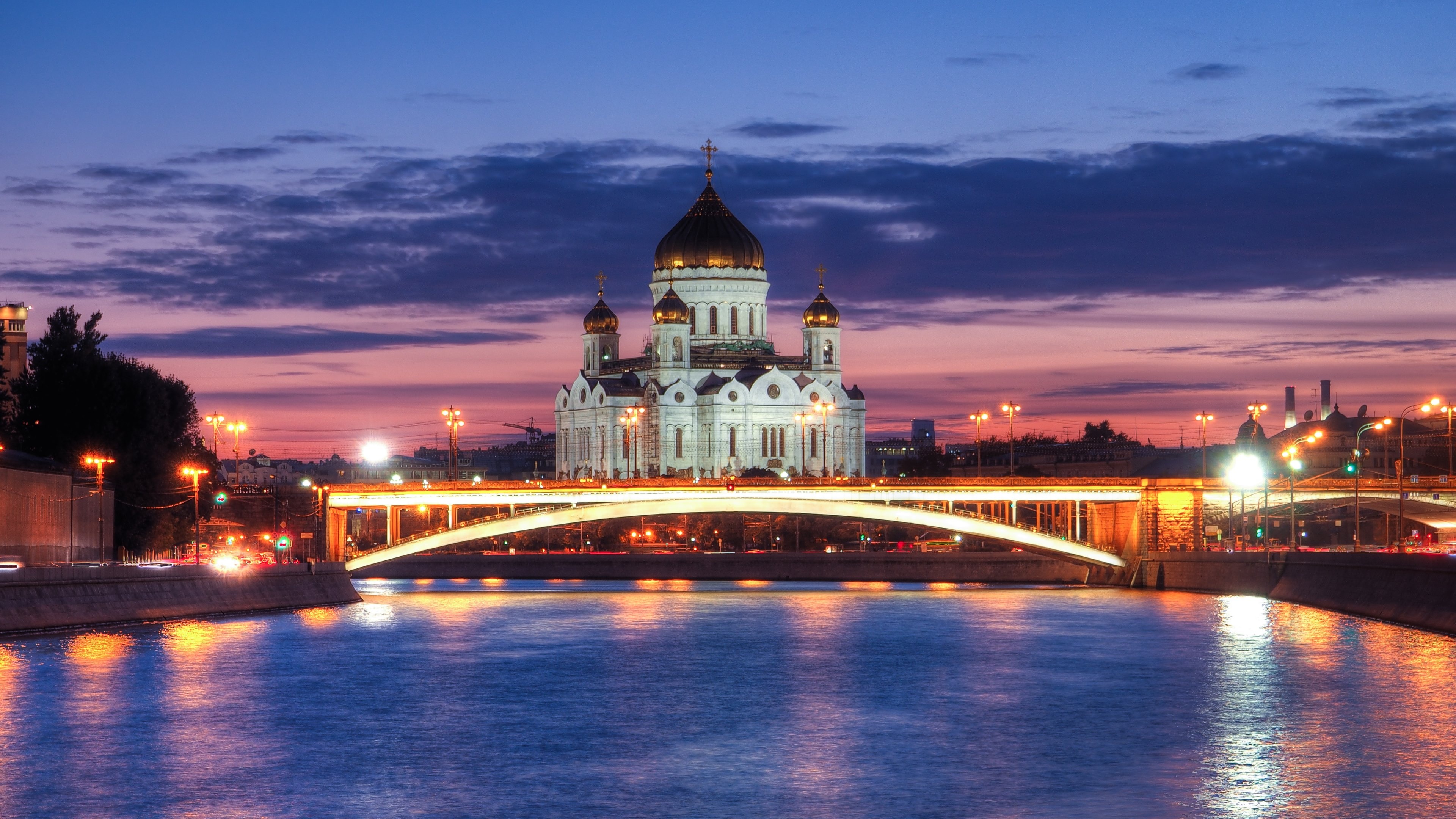 Christ the Saviour Moscow, Cathedrals Wallpaper, 3840x2160 4K Desktop