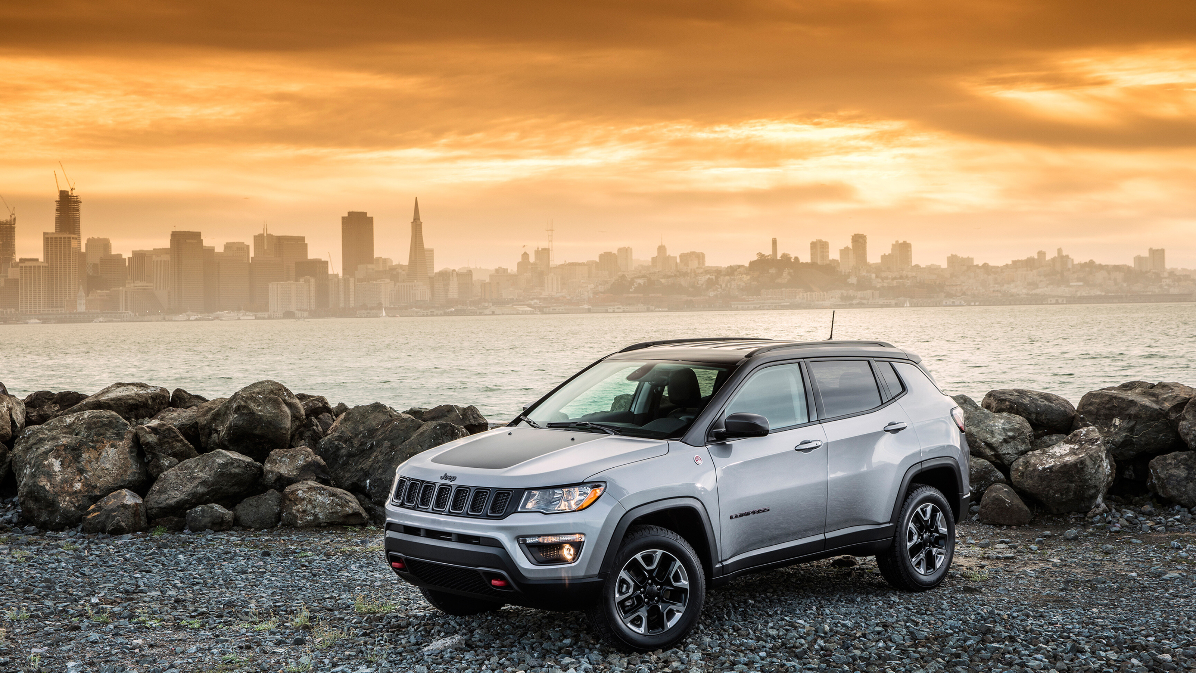 Compass Trailhawk, Jeep Wallpaper, 3840x2160 4K Desktop