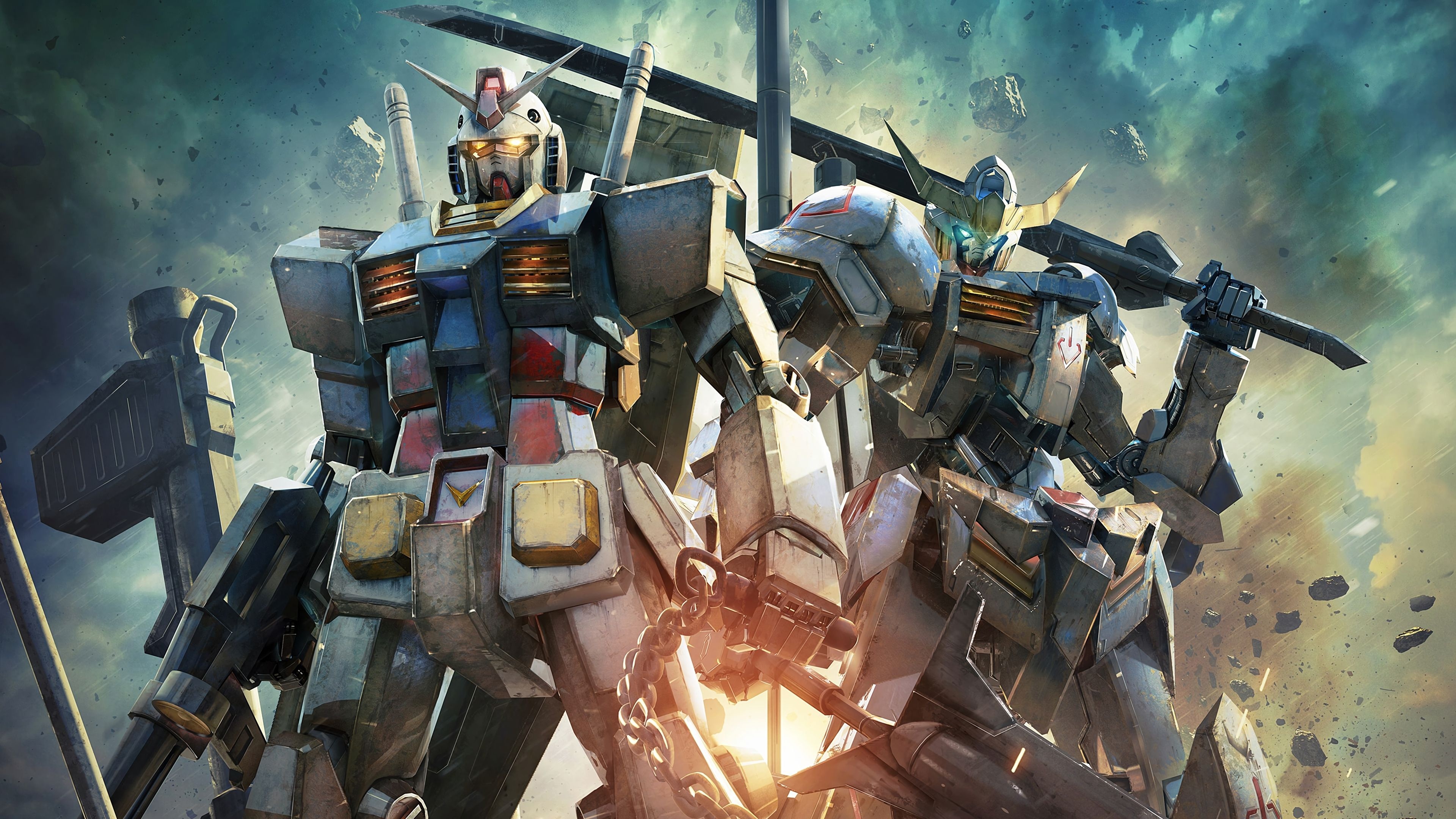 RX-78-2 and ASW-G-08, Gundam SEED Wallpaper, 3840x2160 4K Desktop