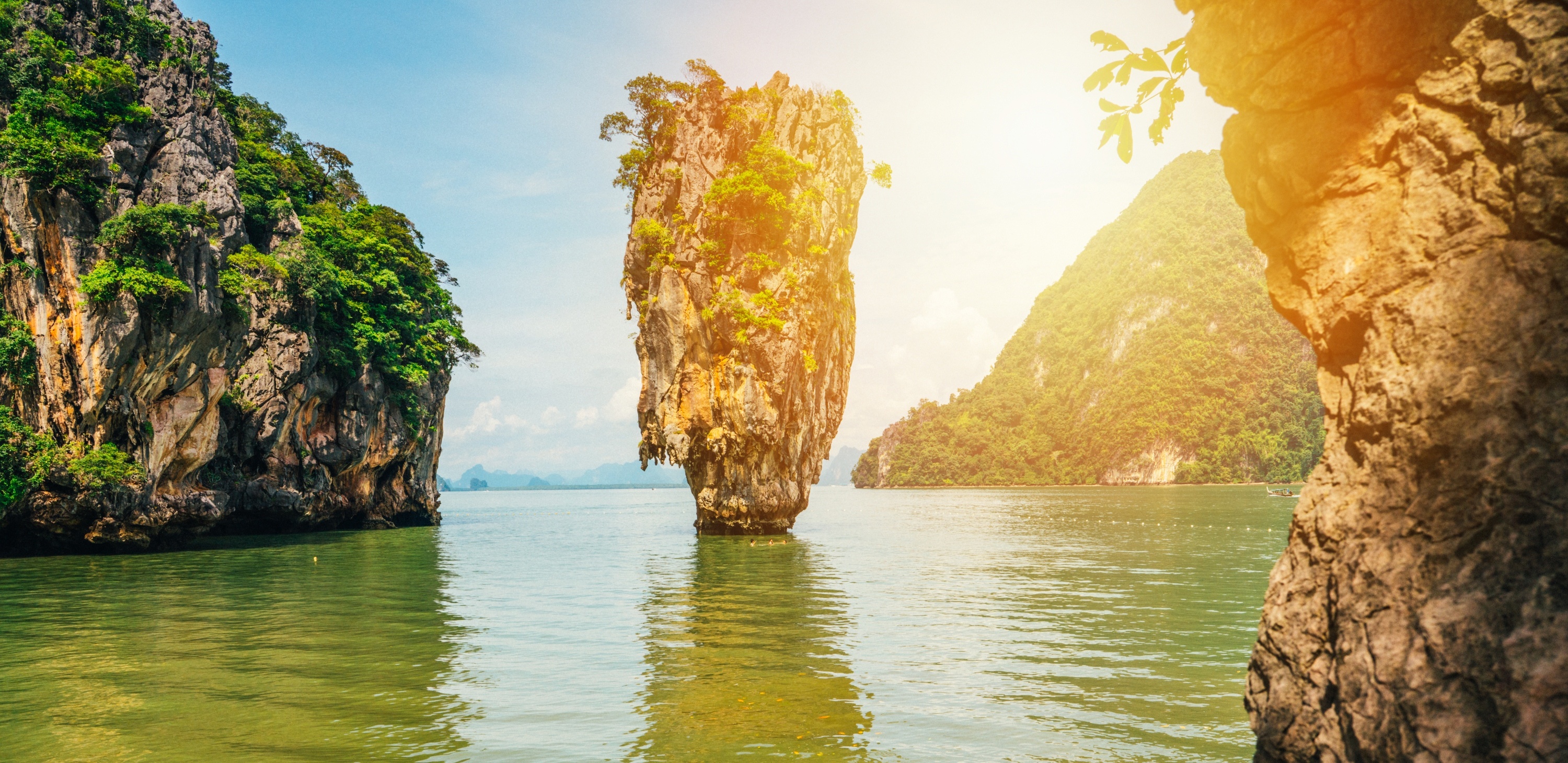 Khao Phing Kan, Thailand, 3000x1460 Dual Screen Desktop