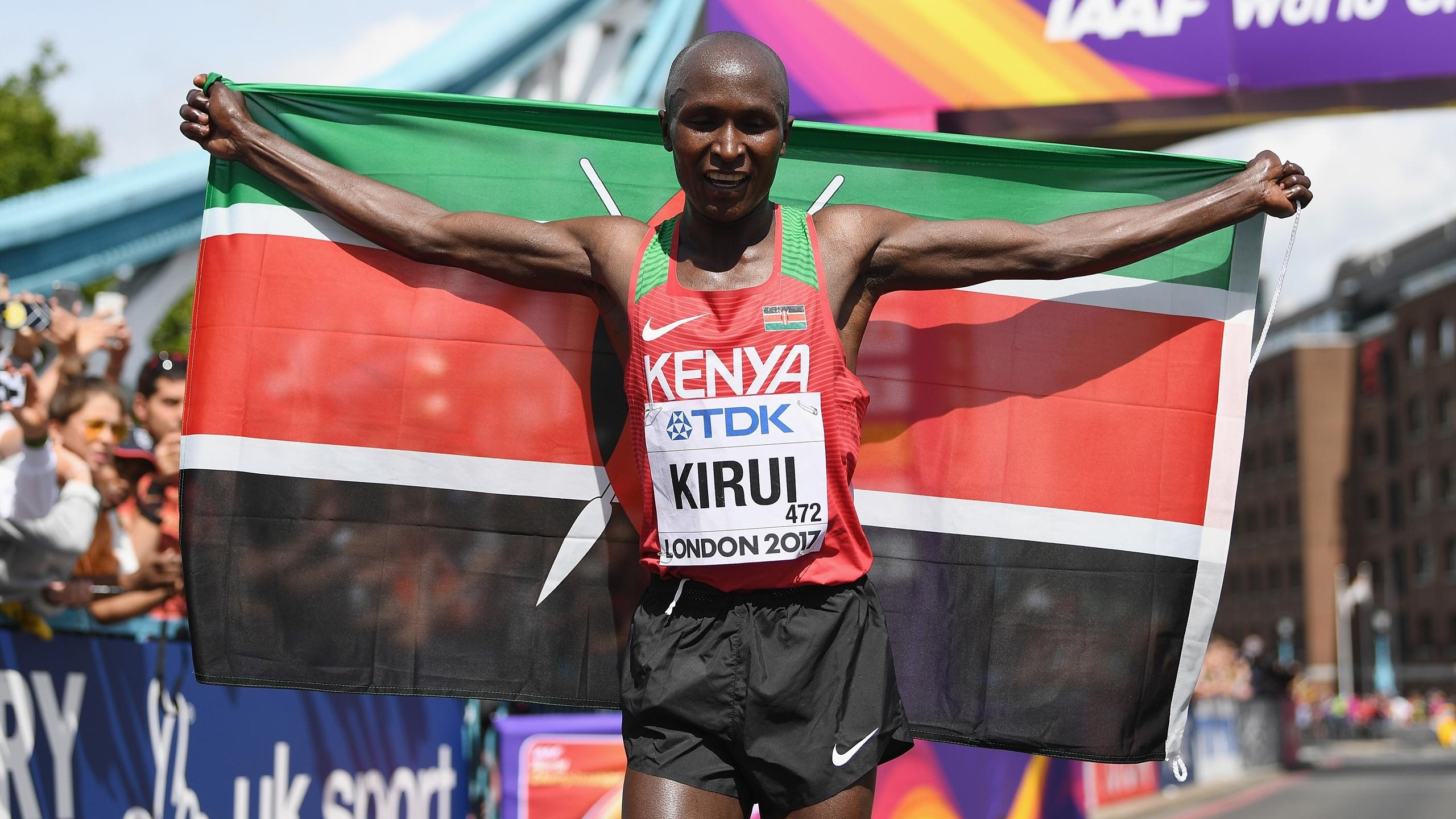 Boston Marathon duel, Geoffrey Kirui, Edna Rupp, Compelling rivalry, 2560x1440 HD Desktop