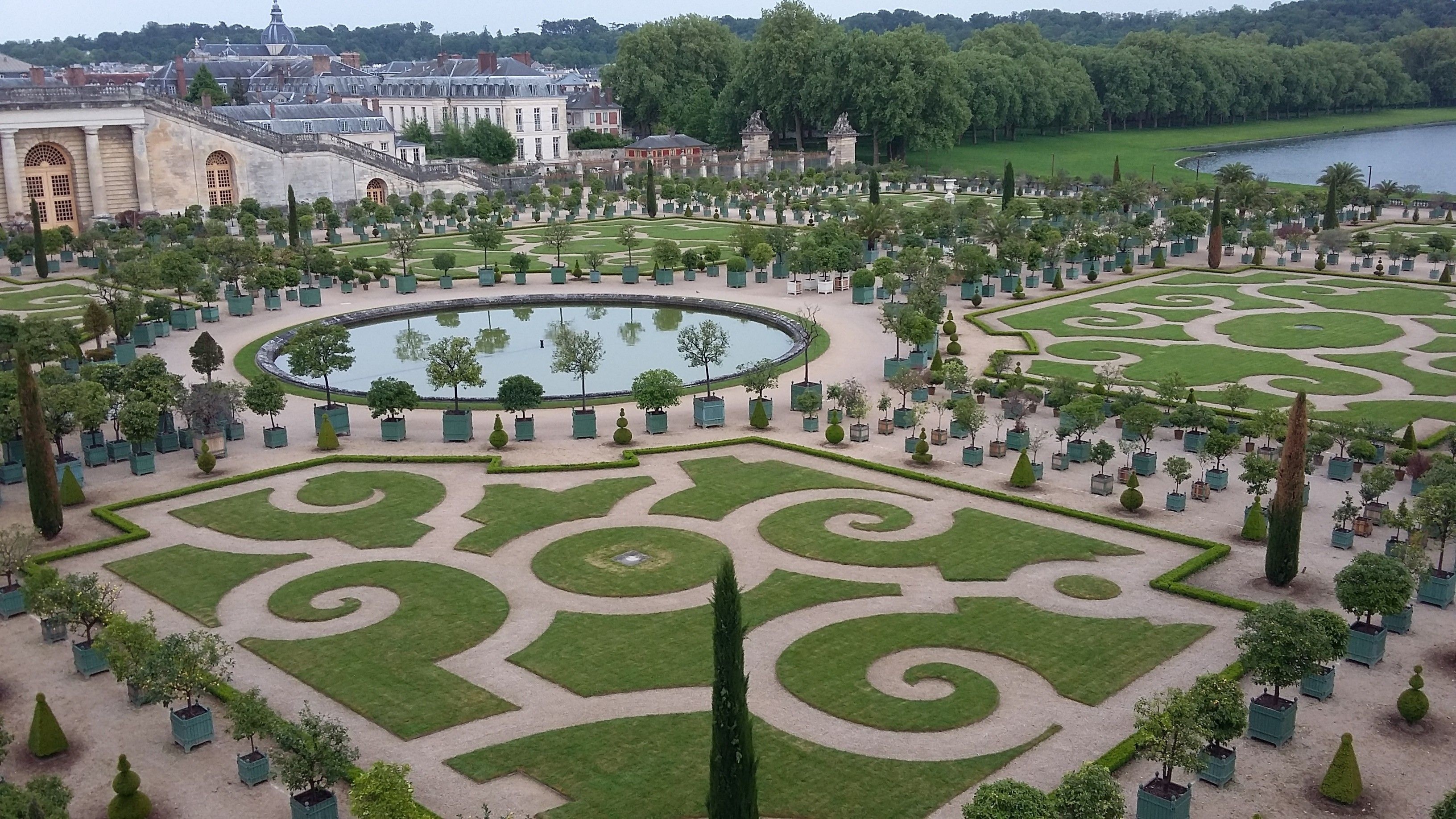 Palace of Versailles, Historic landmark, French architecture, Royal residence, 3270x1840 HD Desktop