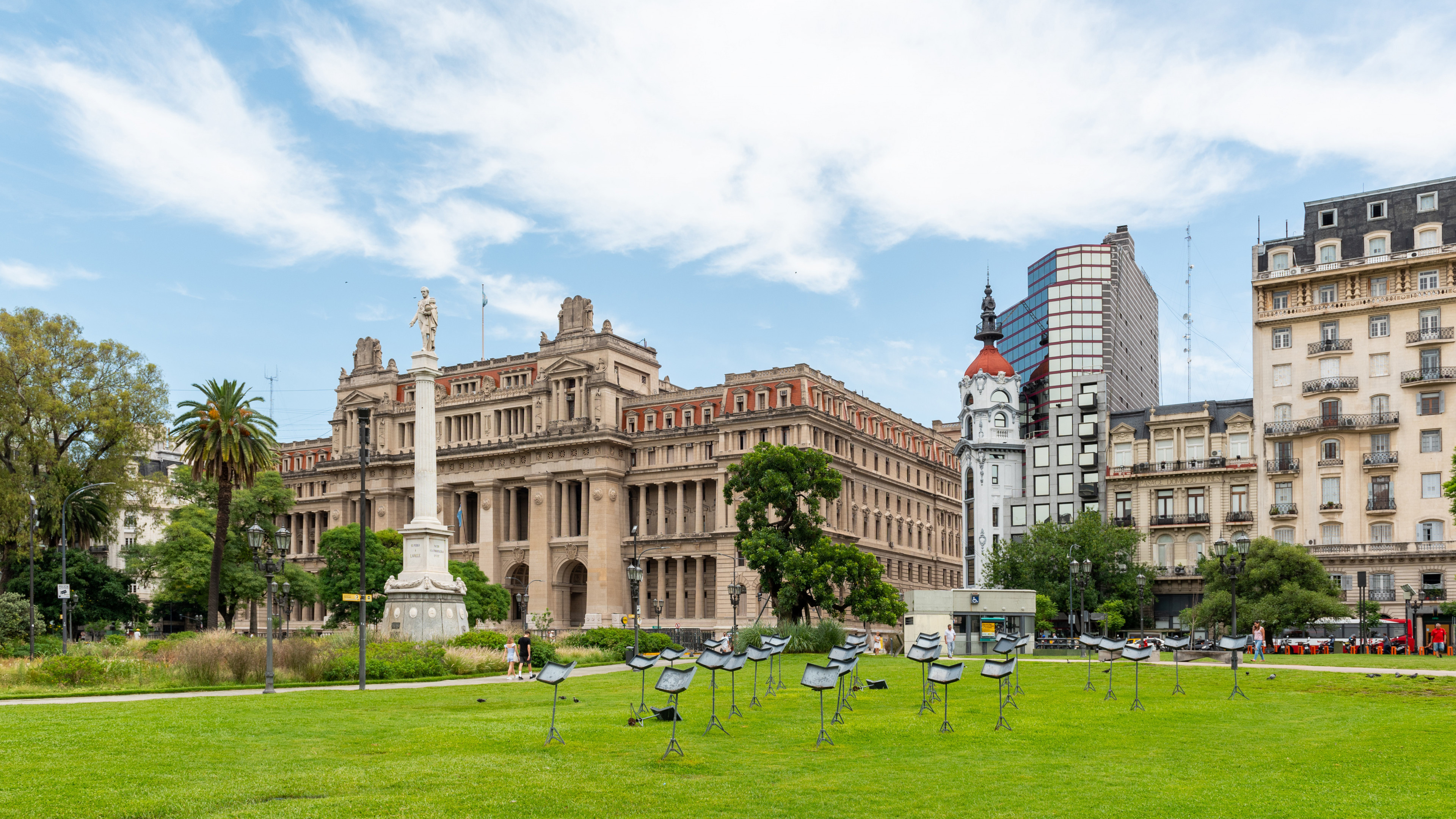 Plaza Lavalle, Buenos Aires, Argentina, 3840x2160 4K Desktop