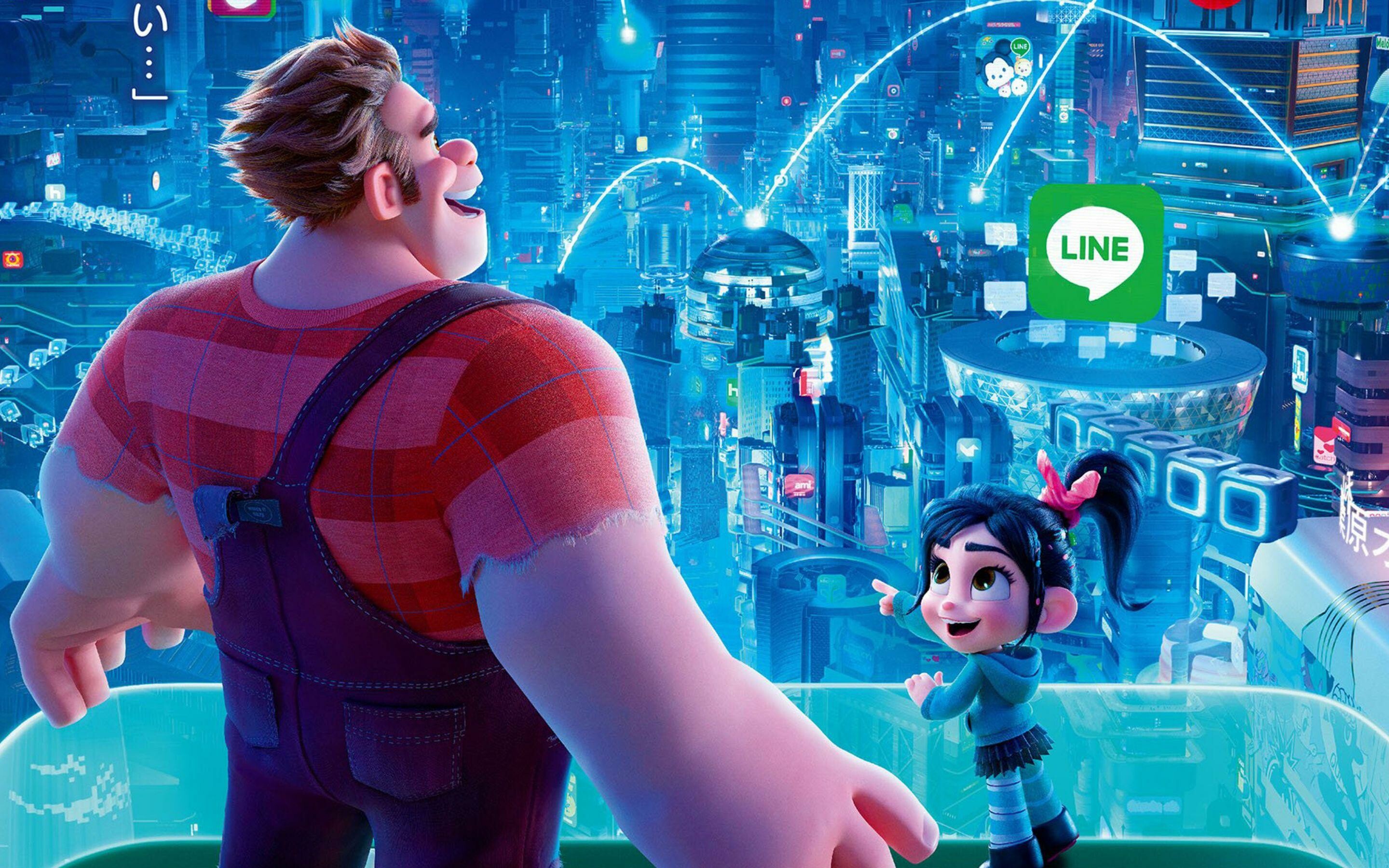 Ralph breaks the internet, Broken panda character, Digital wallpapers, Futuristic vibe, 2880x1800 HD Desktop