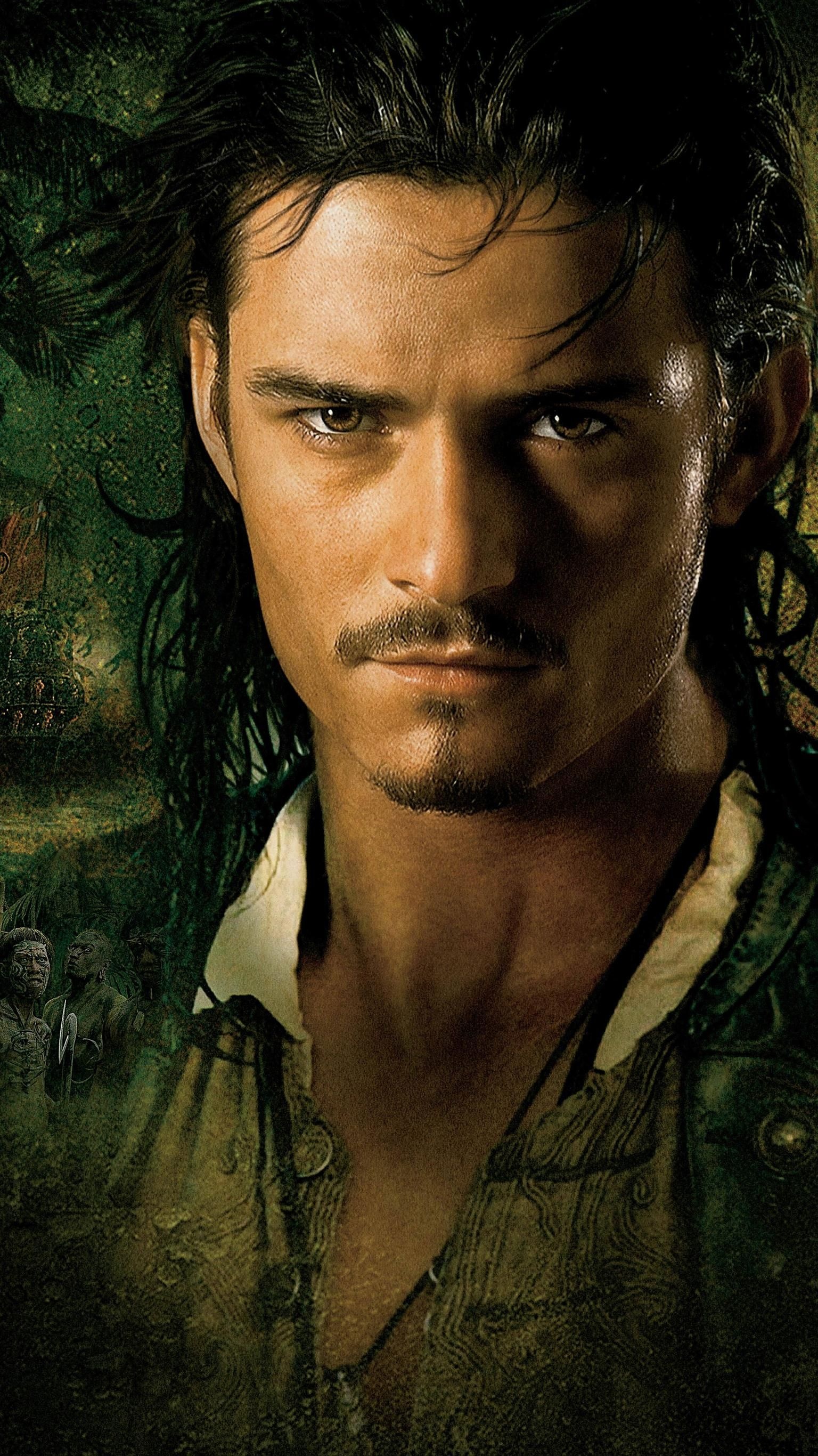 Orlando Bloom, Dead Man's Chest, Movie wallpaper, 1540x2740 HD Phone