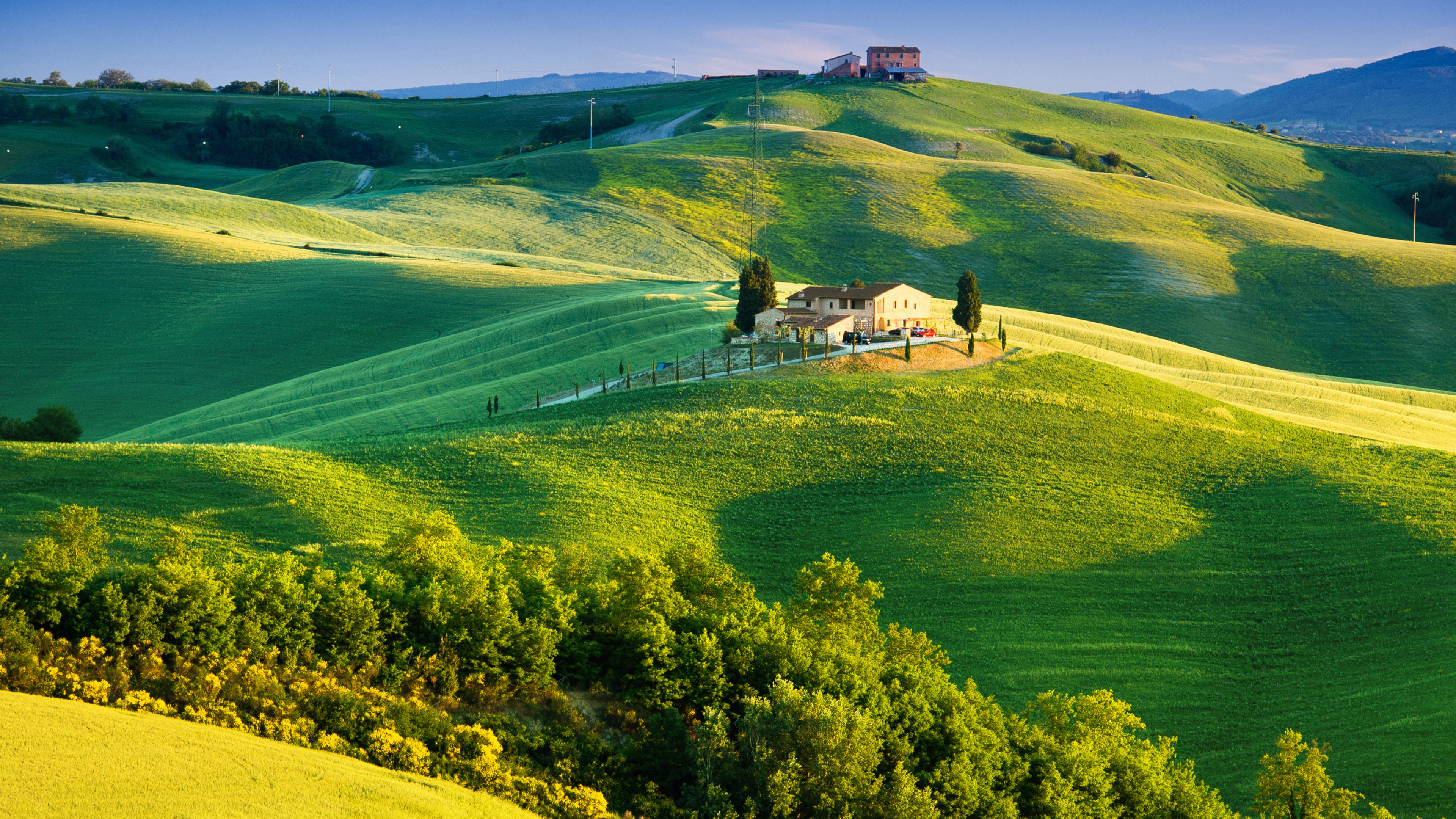 Country house, Italy, 4K wallpapers, Mediterranean charm, 3840x2160 4K Desktop