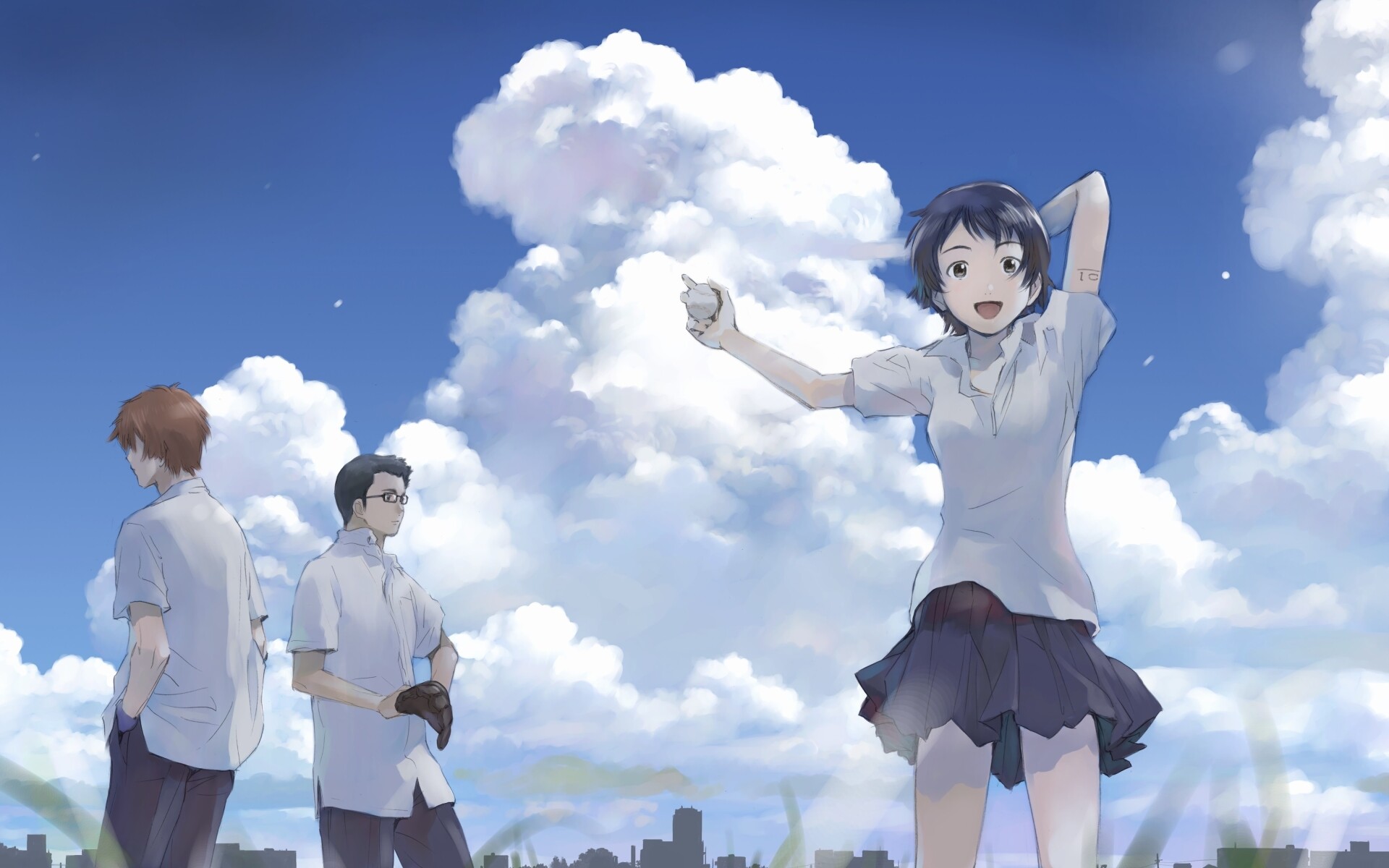 Kosuke, Makoto and Chiaki, The Girl Who Leapt Through Time Wallpaper, 1920x1200 HD Desktop