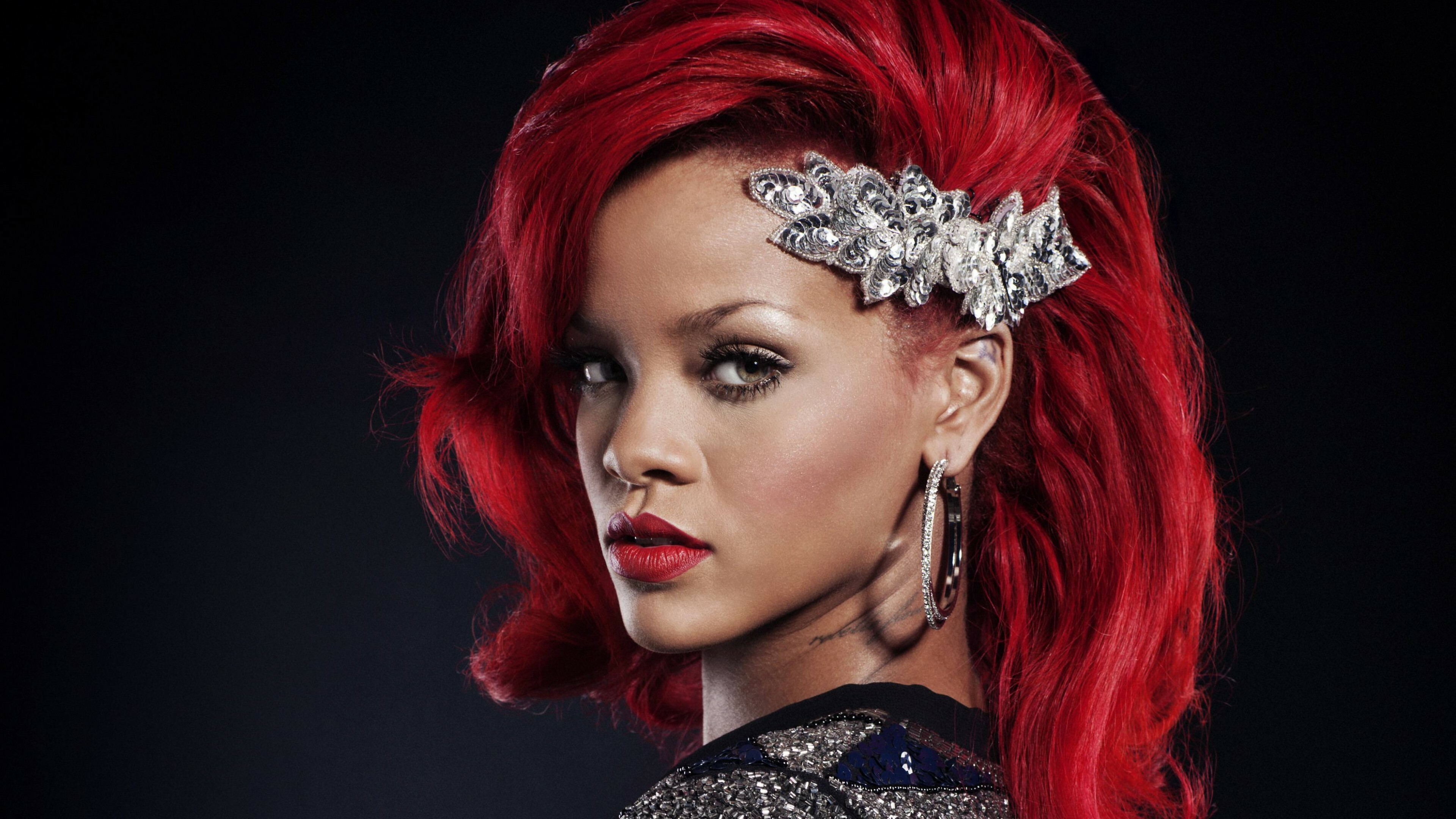 Rihanna, Singer wallpaper, Red hair, Celeb fashion, 3840x2160 4K Desktop